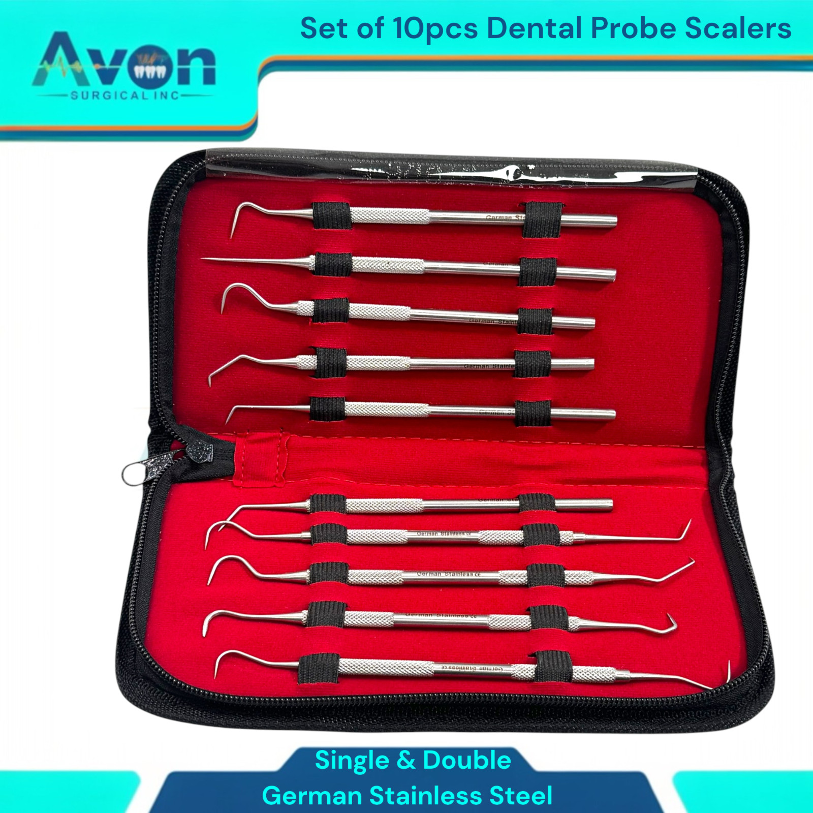Single & Double Ended Scaler Picks – Precision Dental Hygiene Probes – 10 Pack