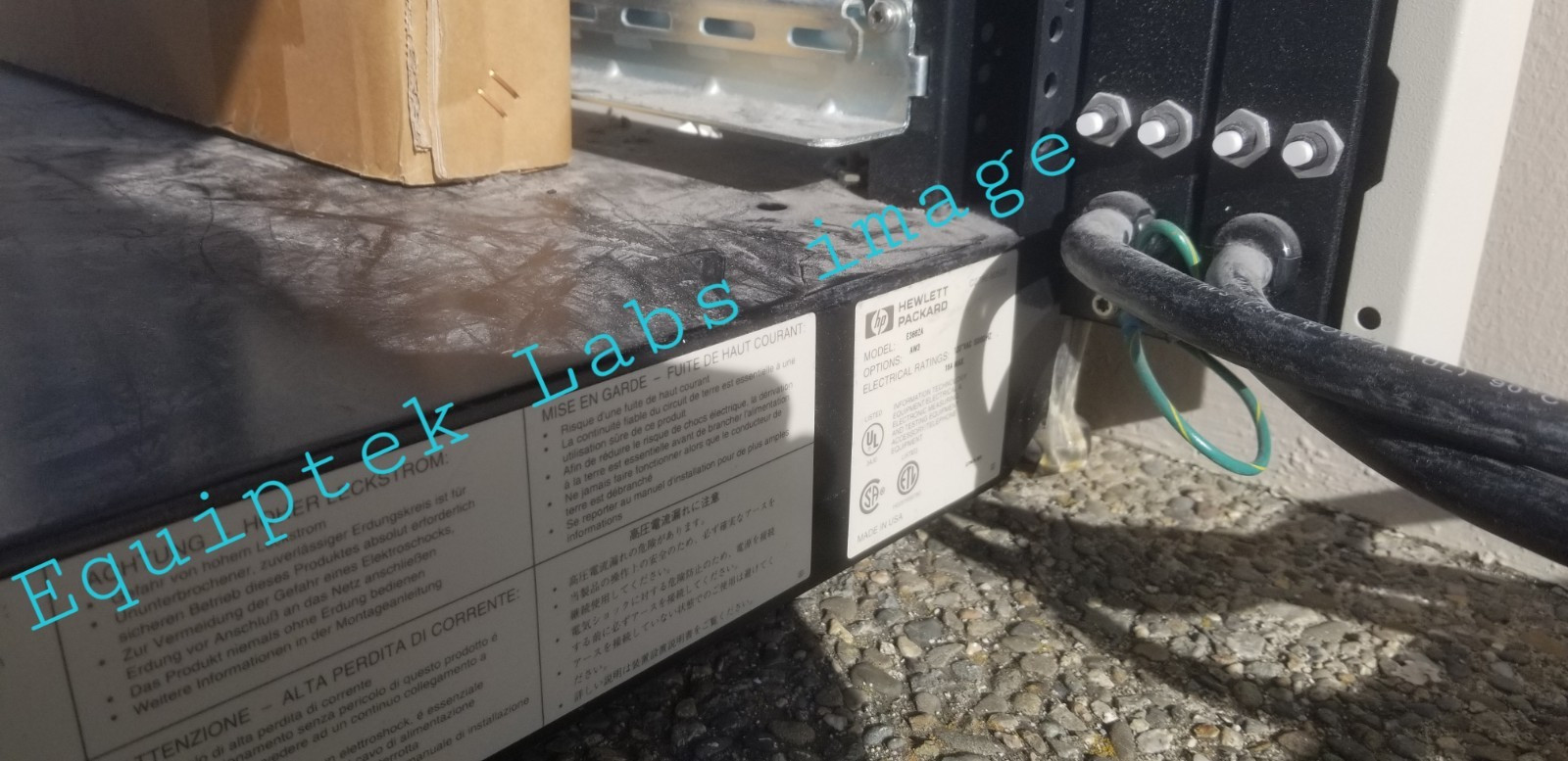 Keysight Agilent HP 19″ Equipment Server Rack 41U 6 FT outlets & fans HP E3662A