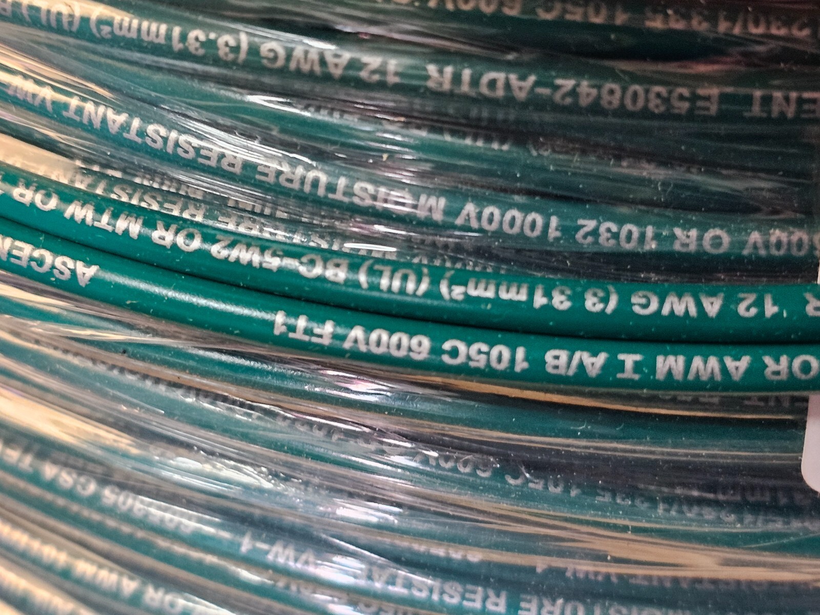 IEWC 1000′ 12 AWG, UL 1015 Lead Wire, 65 Strand, 105C, 600V, Tinned copper, PVC