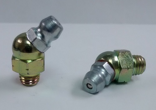 1/4-28 Thread Forming 45 Degree Angle Grease Zerk Nipple Fitting 3 pcs