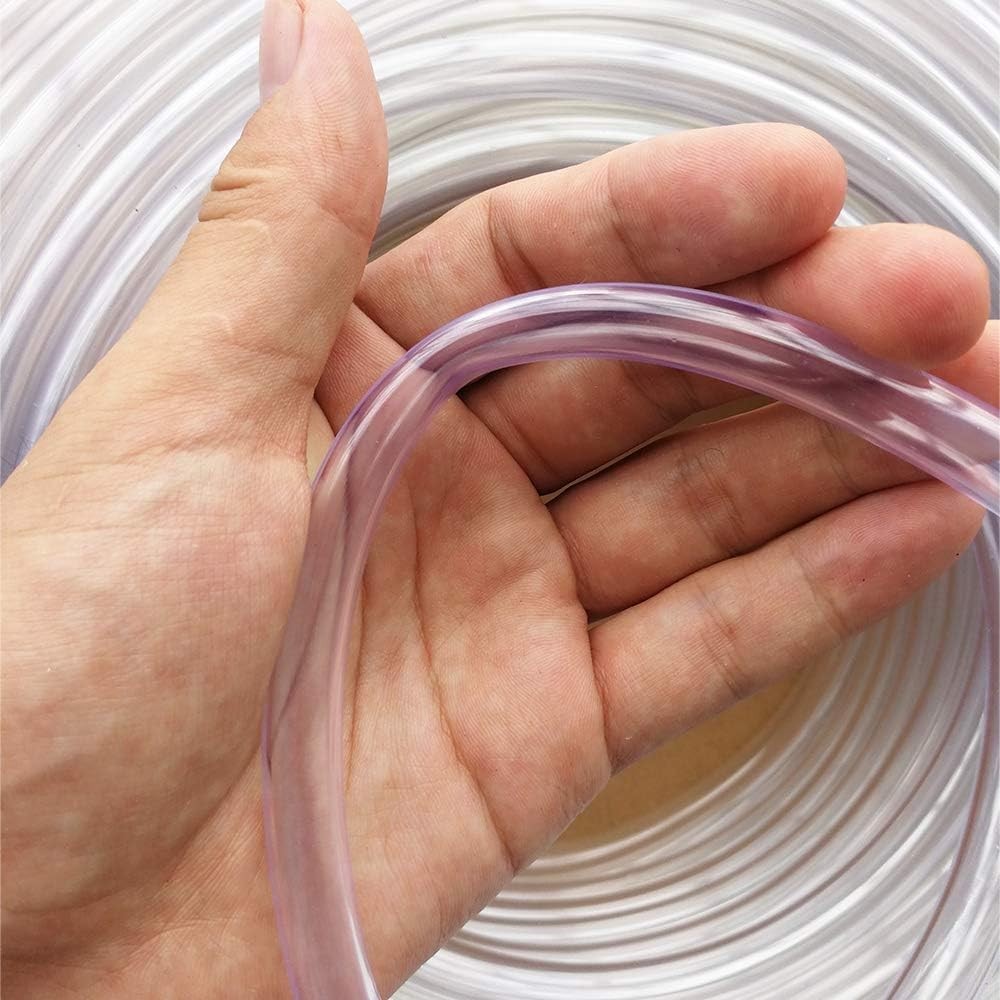 PVC Vinyl Tubing Hose 10mm OD 8mm ID 3M Clear Rainwater Hydroponics Aquarium