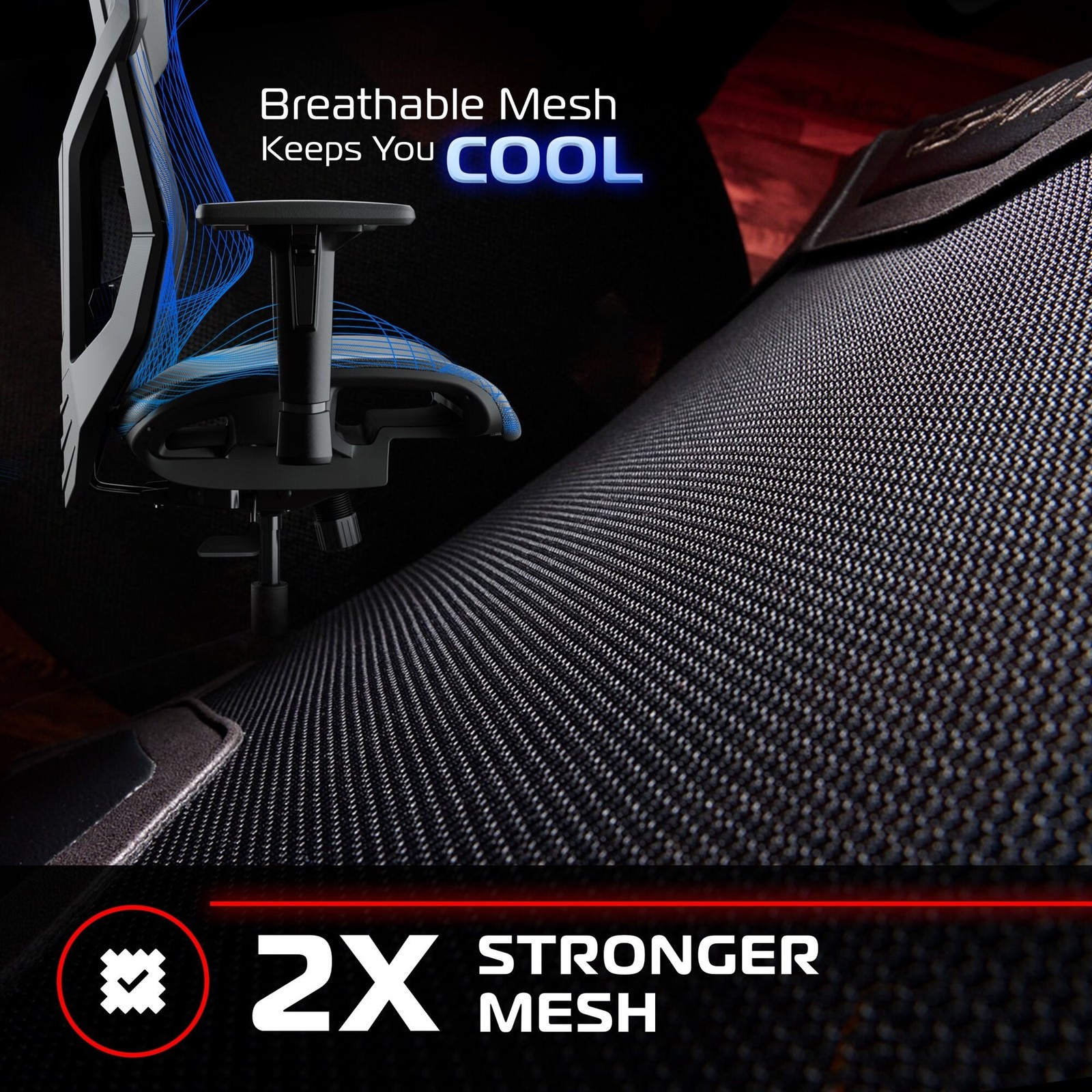 RESPAWN FLEXX Ergonomic Comfy Mesh Office Chair, Gaming Chair