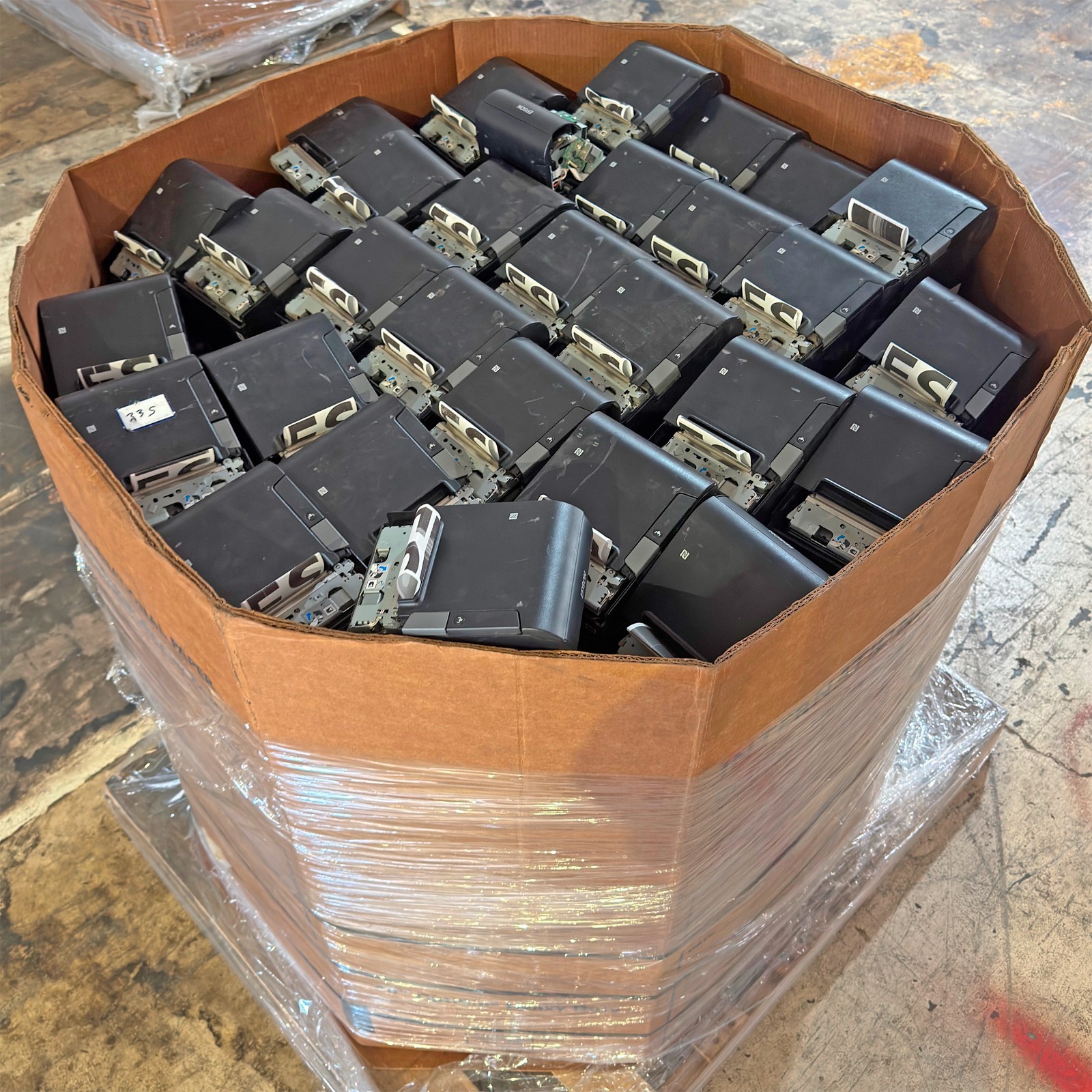 Lot of 200 – AsIs Epson TM-T88VI Portable Printer No Front Top Lid Bad Printhead