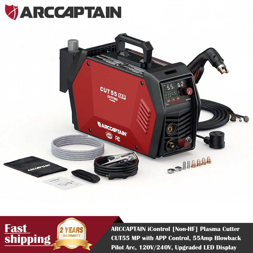 ARCCAPTAIN iControl Non-HF Plasma Cutter CUT55MP with APP Control 55Amp 120/240V