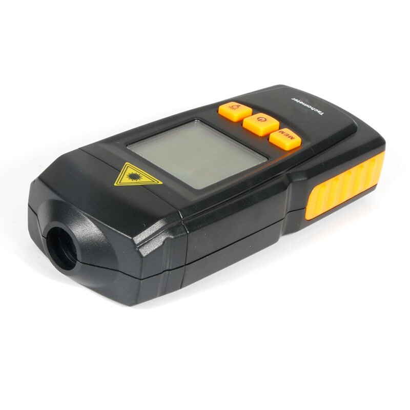 Digital Laser Tachometer Auto Range RPM Tach Meter Non-Contact LCD Backlit Gauge