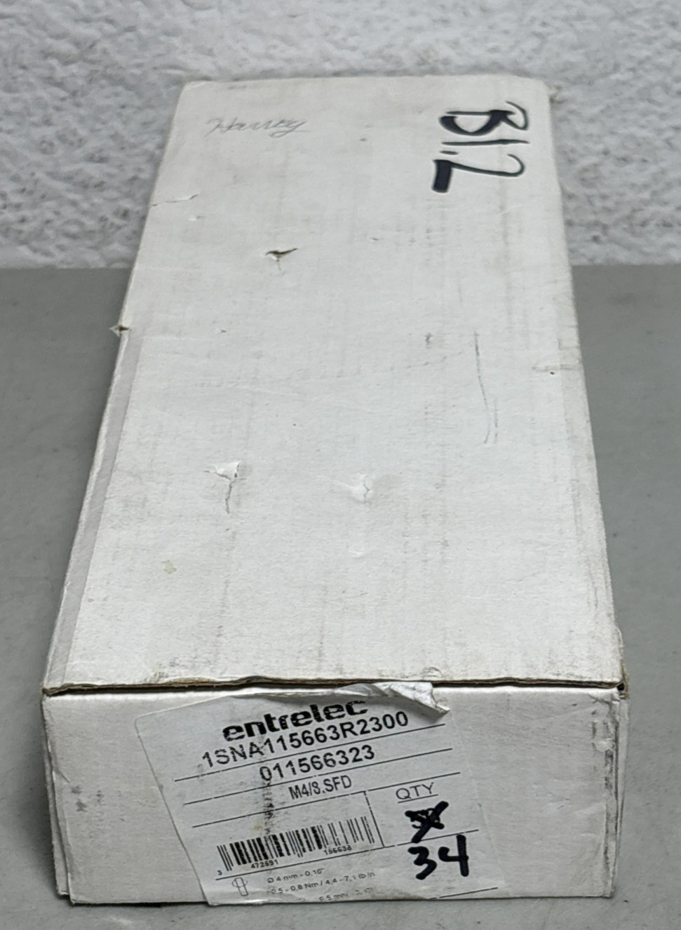 (34) Entrelec 1SNA115663R2300 M4/8, SFD Fuse Holder Terminal Block-New Open Box