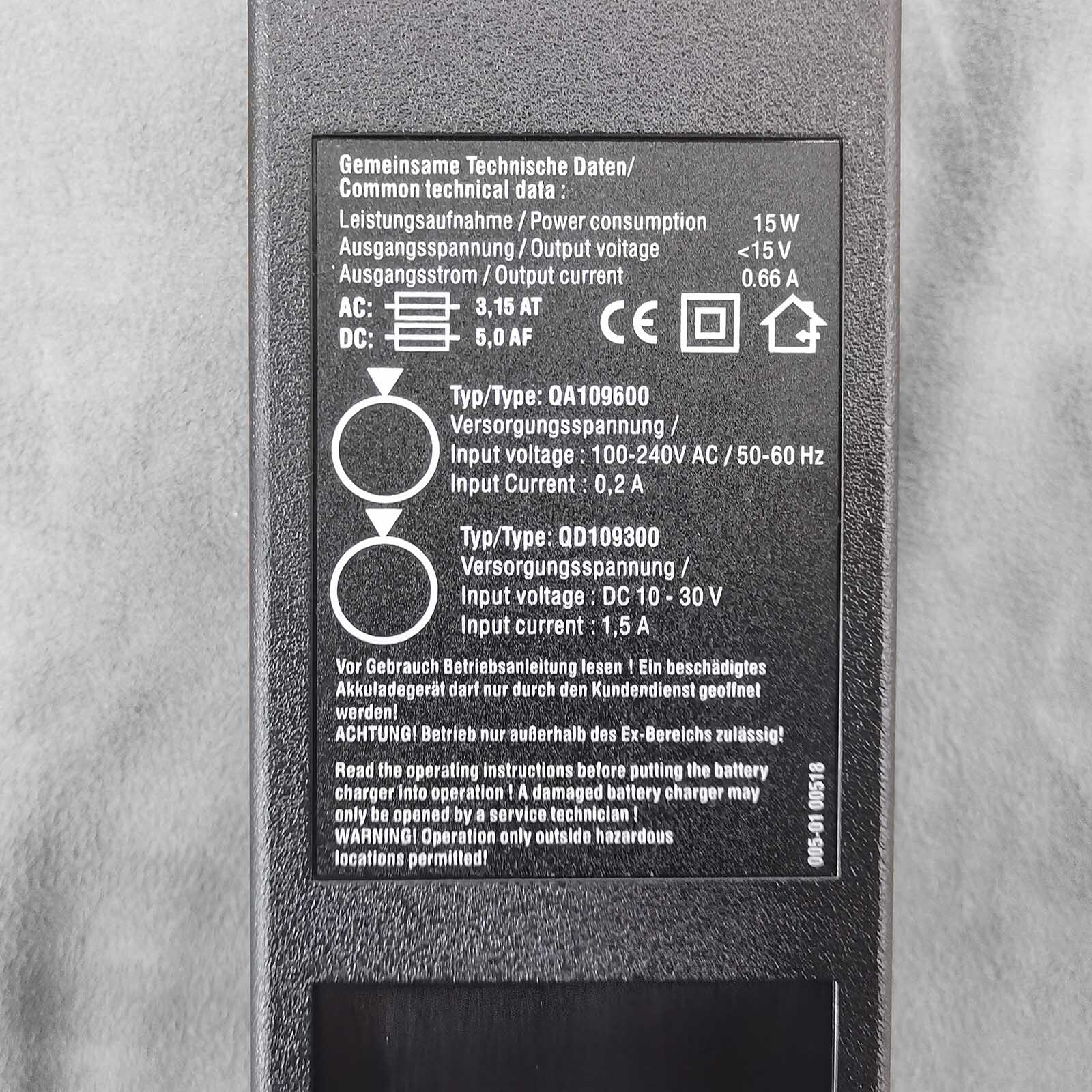 Battery Chargers for BA225030 HBC Radiomatic 220V QA109600 QD109300 #T516 YS