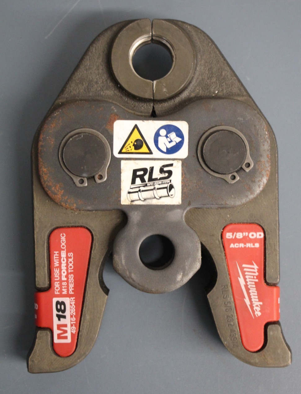 Milwaukee M18 Force Logic 5/8 OD ACR-RLS Press Jaw 49-16-2654R HVAC Crimp Tool
