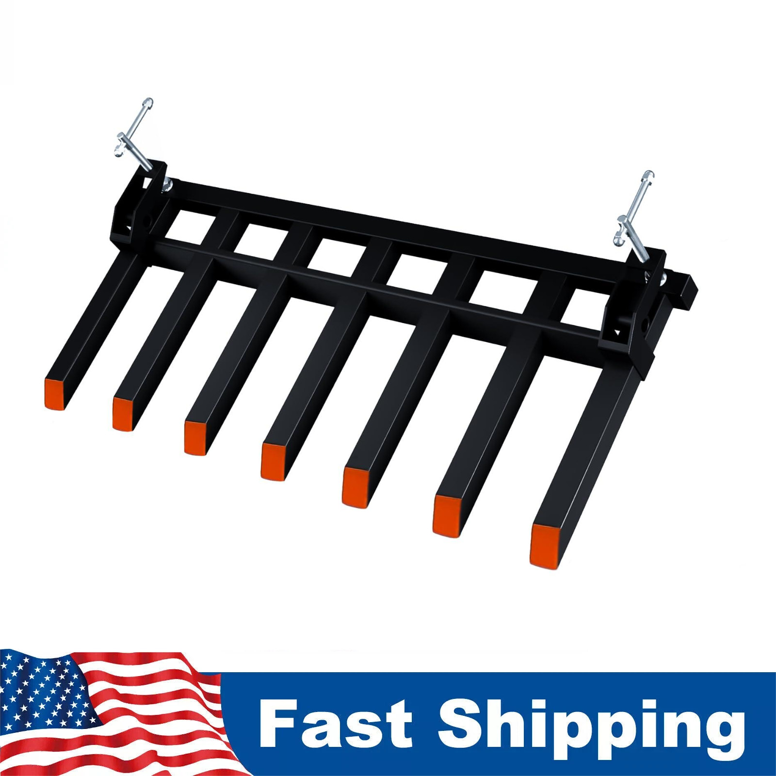 Garvee Clamp On Debris Forks to 68″ Bucket 5400lbs Pallet Forks Bucket Forks