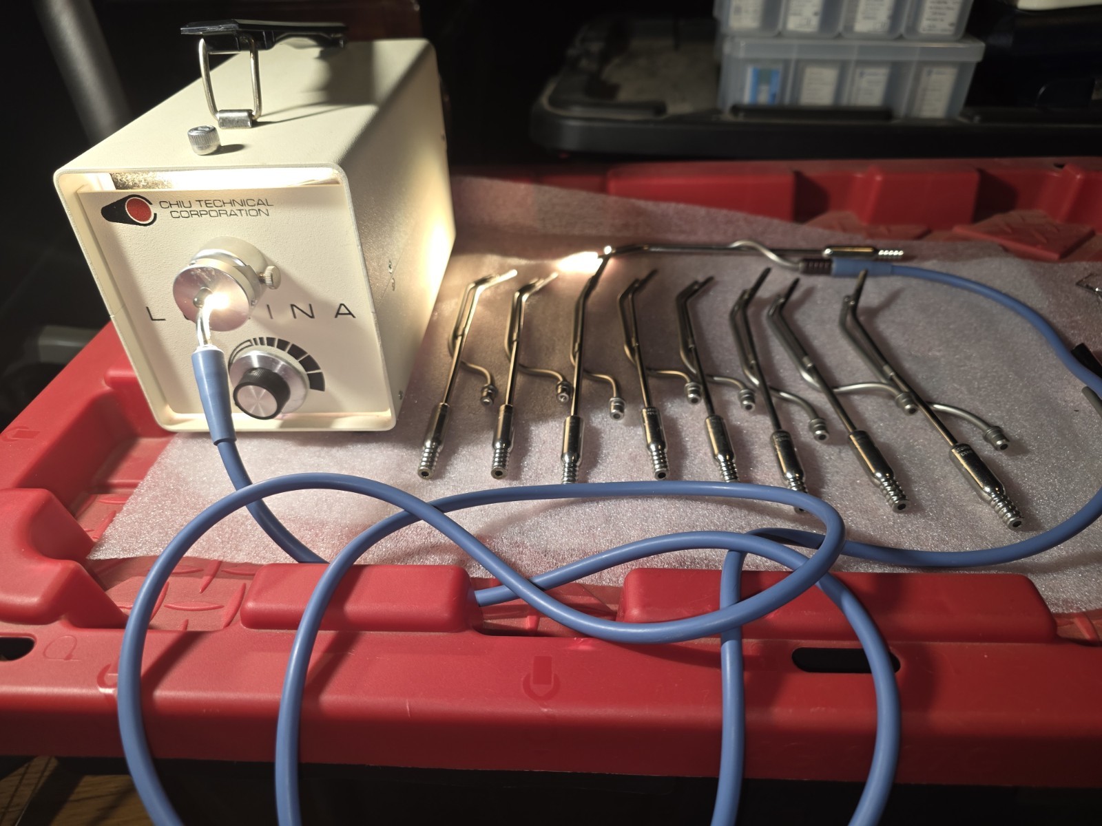 Surg Aspirator W/ FO Light (Ea Sold Sept) Cable/Unit Not Inc.