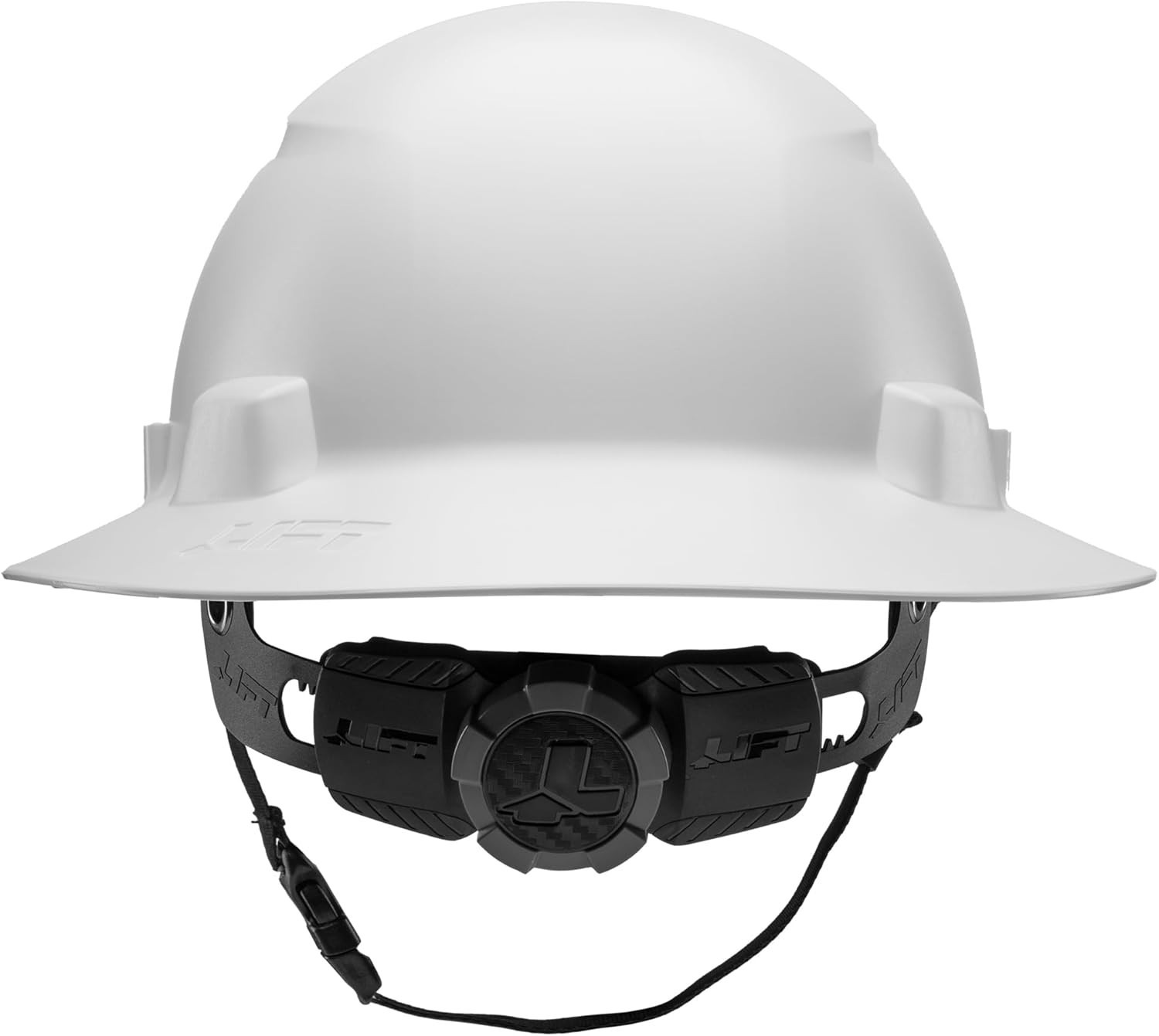 Lift Safety White Carbon iDAX HDPE Full Brim Vented Hard Hat Class C Z89.1 Poly