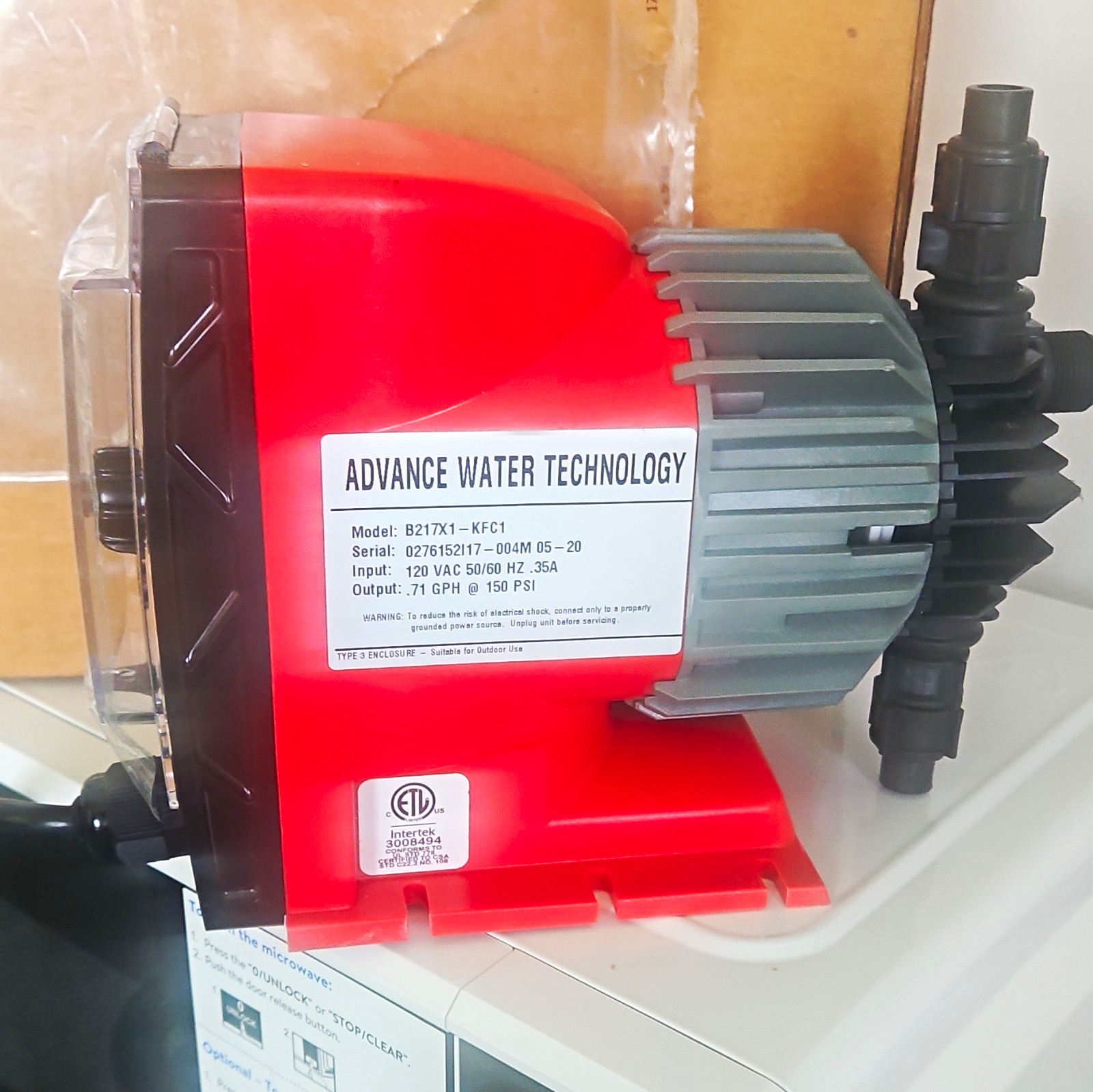 Micr Tron Seriers B Diaphragm Metering Pump B217X1-KFC1 71 GPH 150 PSI