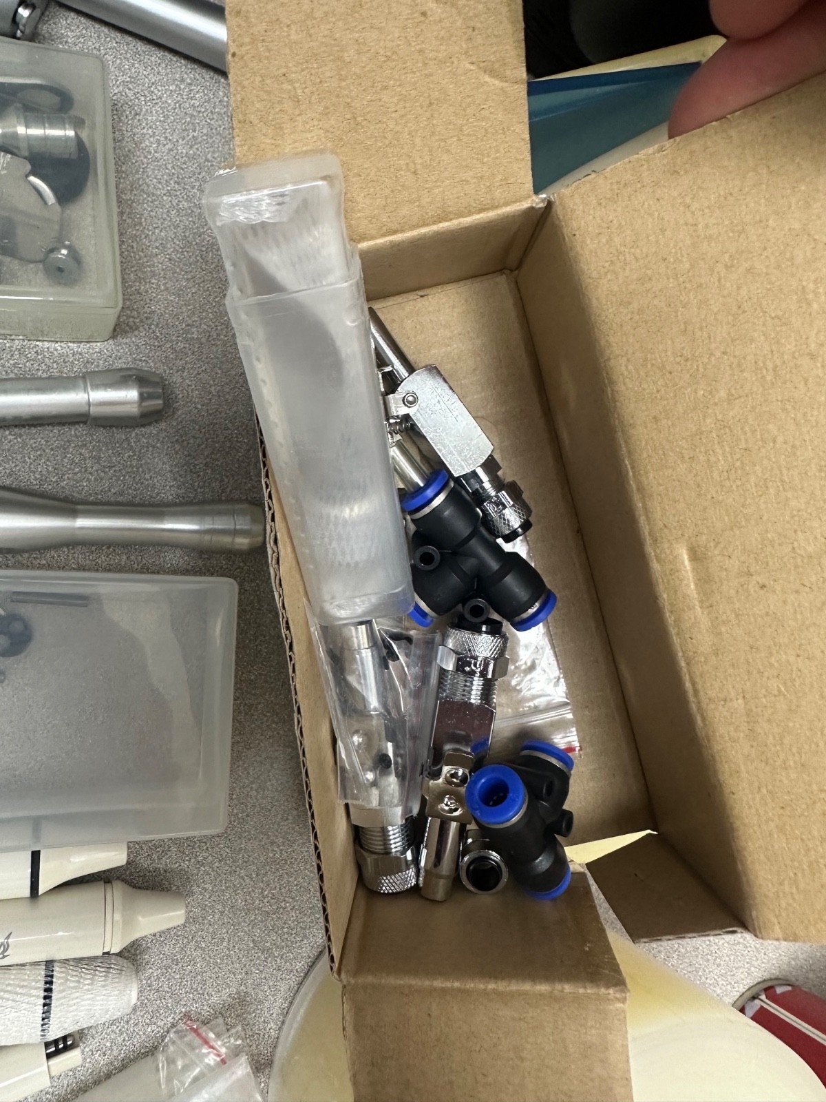 Mixed lot dental parts, suctions, air syringe UNTESTED