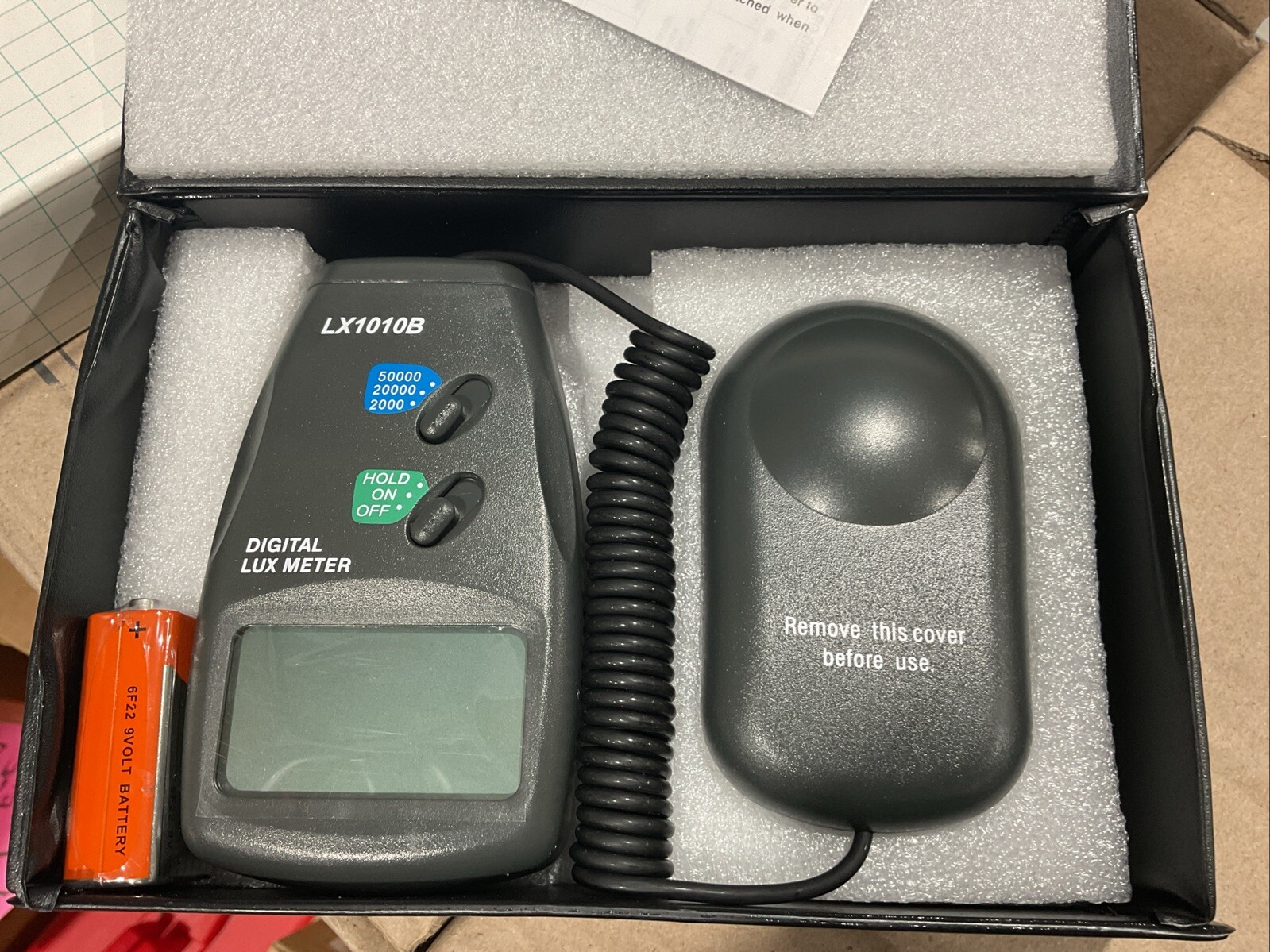 Digital 50000 Lux Meter LX1010B Digital Light Level Photo Light Sensor