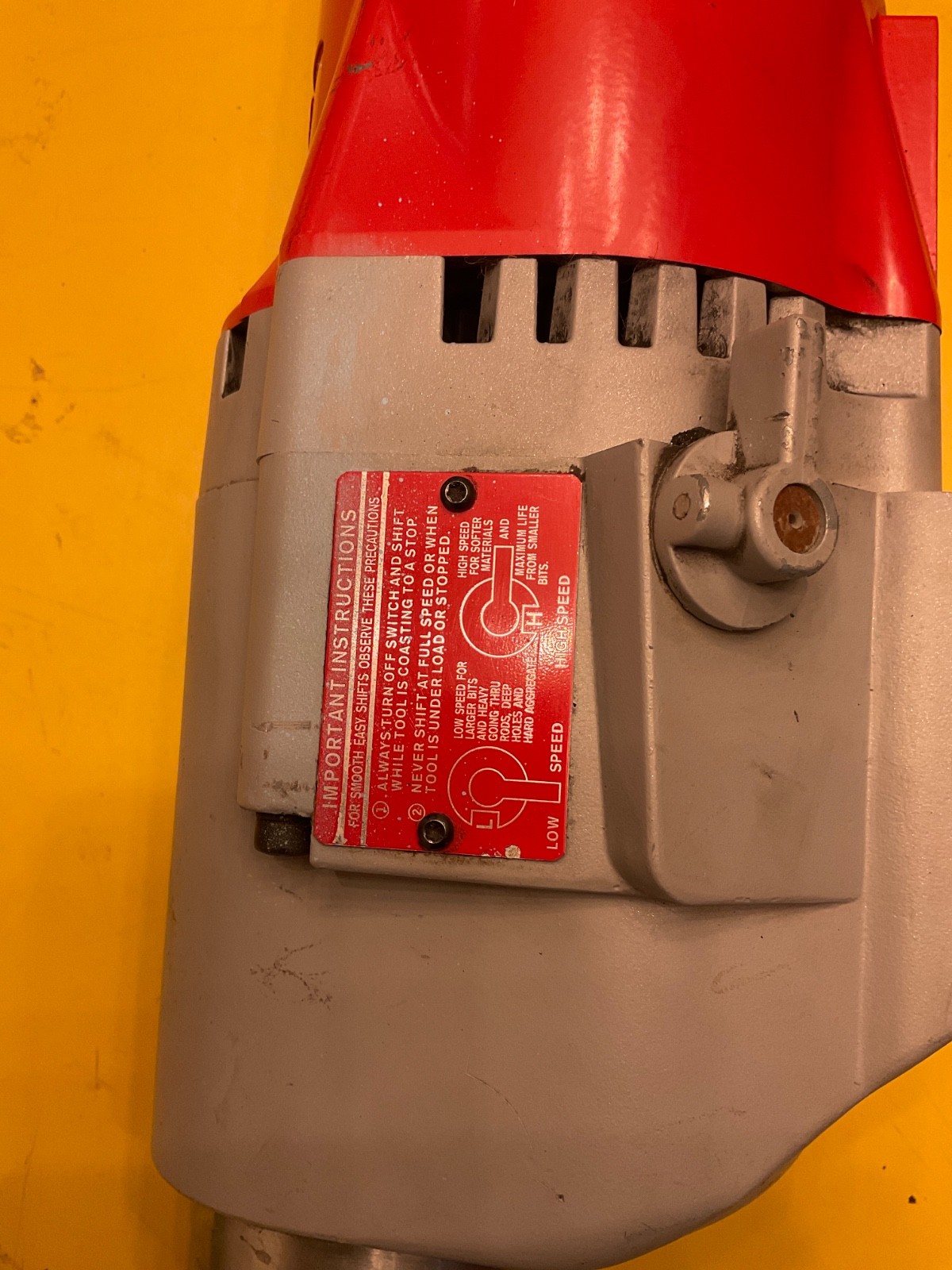 Milwaukee 4004 20LC 120Volts ac 20 amps 2speed Core Drill Motor