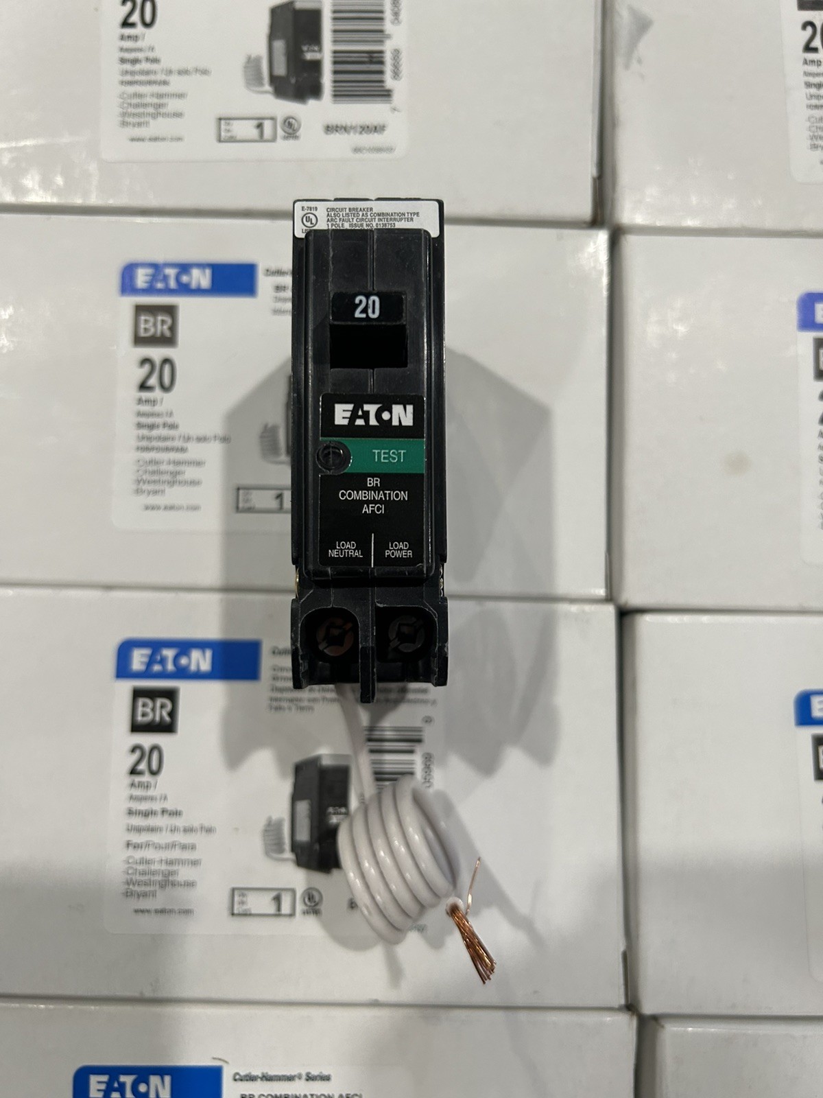 10 PCS Eaton BRN120AF BR Combination AFCI Circuit Breaker 20 AMP