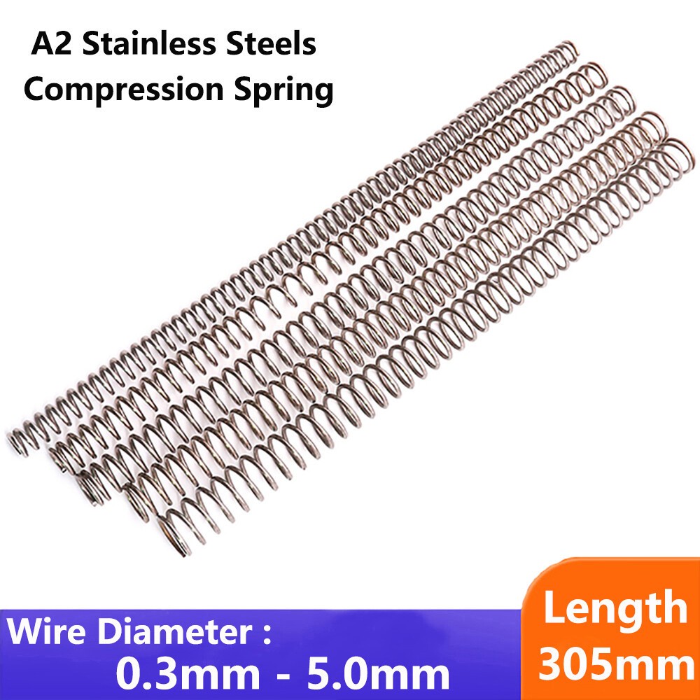 Compression Spring 0.3mm-5mm & 305mm Length Pressure Small 304 Stainless Steels
