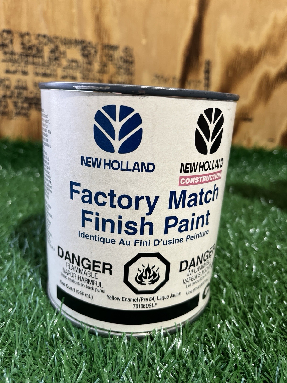New Holland Yellow Enamel (Pre-1984) Paint 1-Qt Part # 70106DSLF