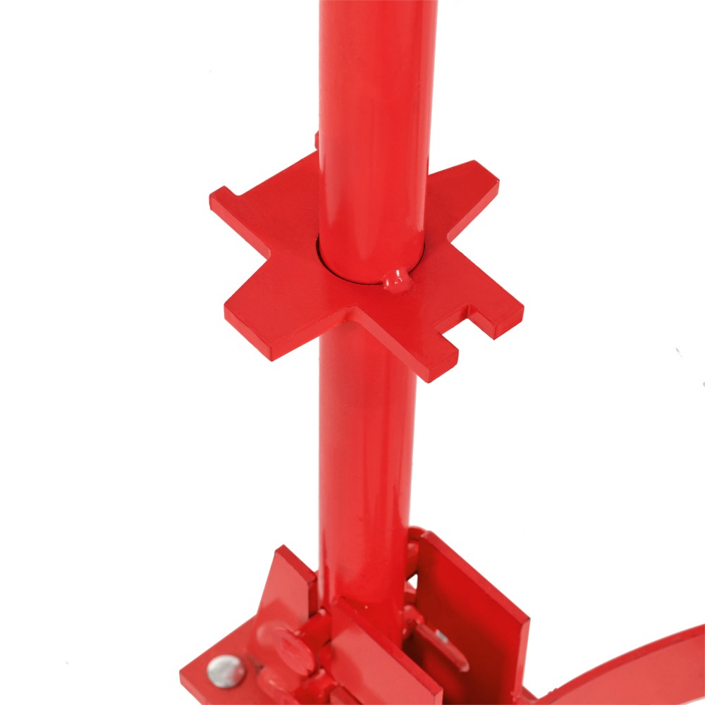 55 Gallon Red Drum Dolly 1200LBS Steel Caddy 2 Fixed+1 Swivel PU Wheels