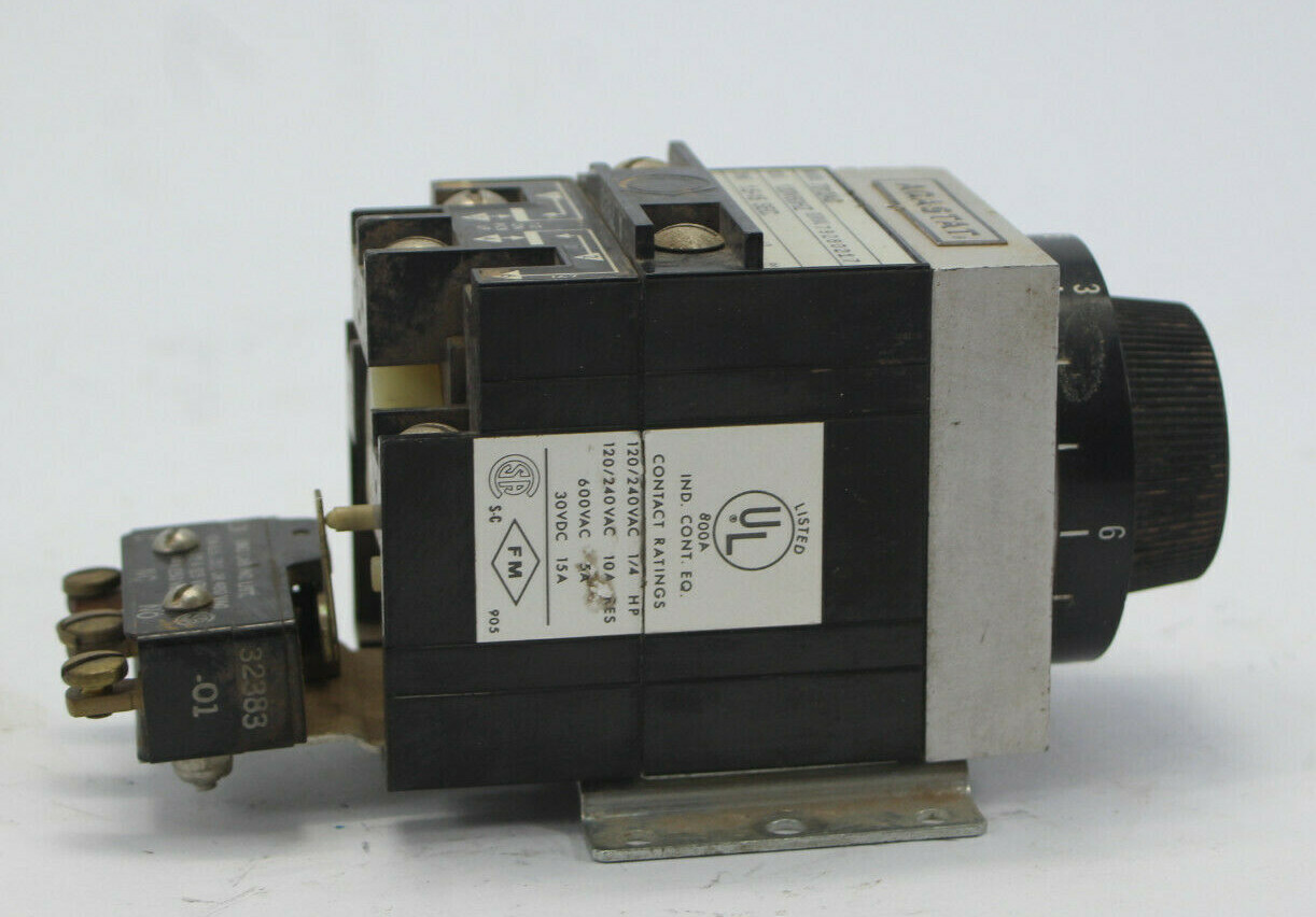 Agastat 7012AC Timing Delay Relay 120V 1.5-15 Seconds Used