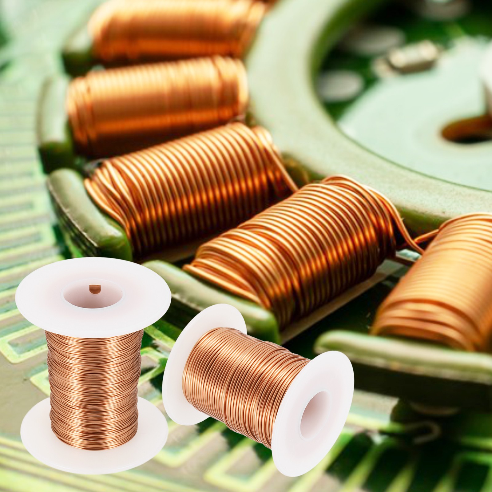 14 AWG Magnet Wire, 14 Gauge 8 oz Enameled Copper Wire, 155C(311F), Copper Color
