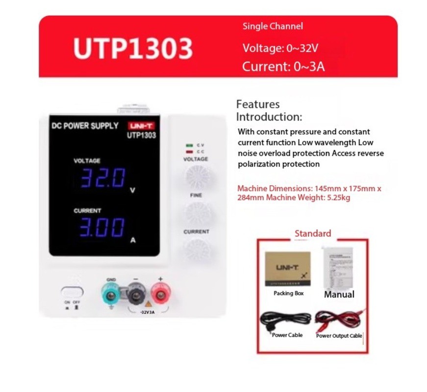 UTP1306S/1310 DC Stabilized Power Supply UTP1303/UTP1305 Adjustable 5A