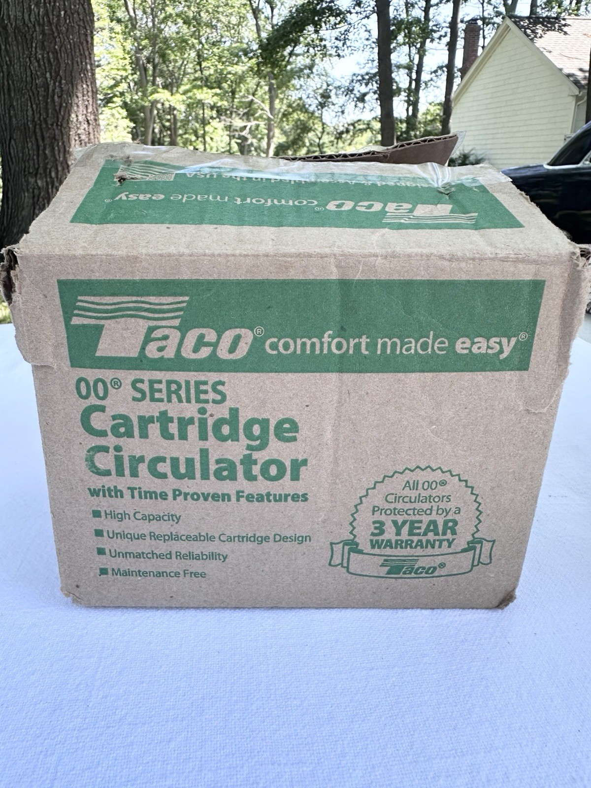 Taco 007-F5 Cast Iron Circulator, 1/25 HP Open Box Missing 1 Screw- See Photos