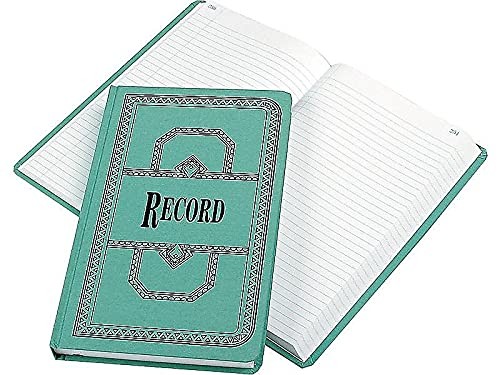 Boorum & Pease 66-500-R Record/Account Book, Record 12-1/2″ x 7-5/8″, Green
