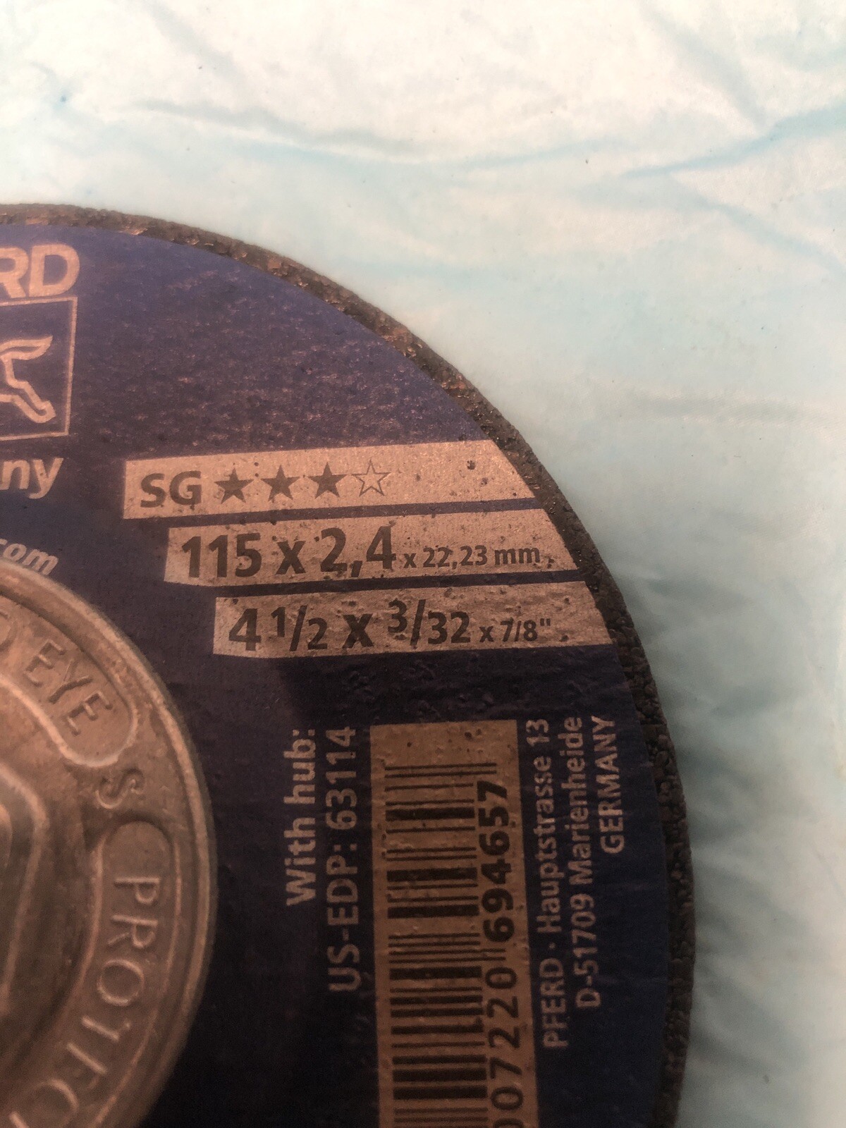 #1 Quality~ PFRD 13,300 RPM Steel Cutting Wheel 4 1/2″x3/32″x 7/8″ Screw