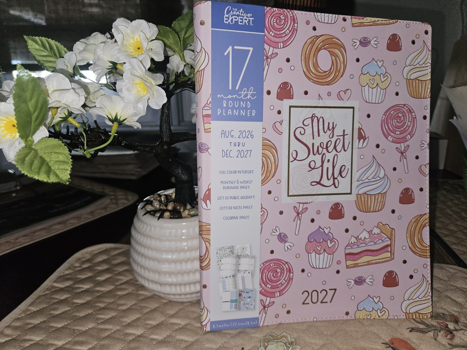 Creative Expert 17 Month BOUND Planner AUG 2026 -DEC 2027 Monthly/Weekly NEW