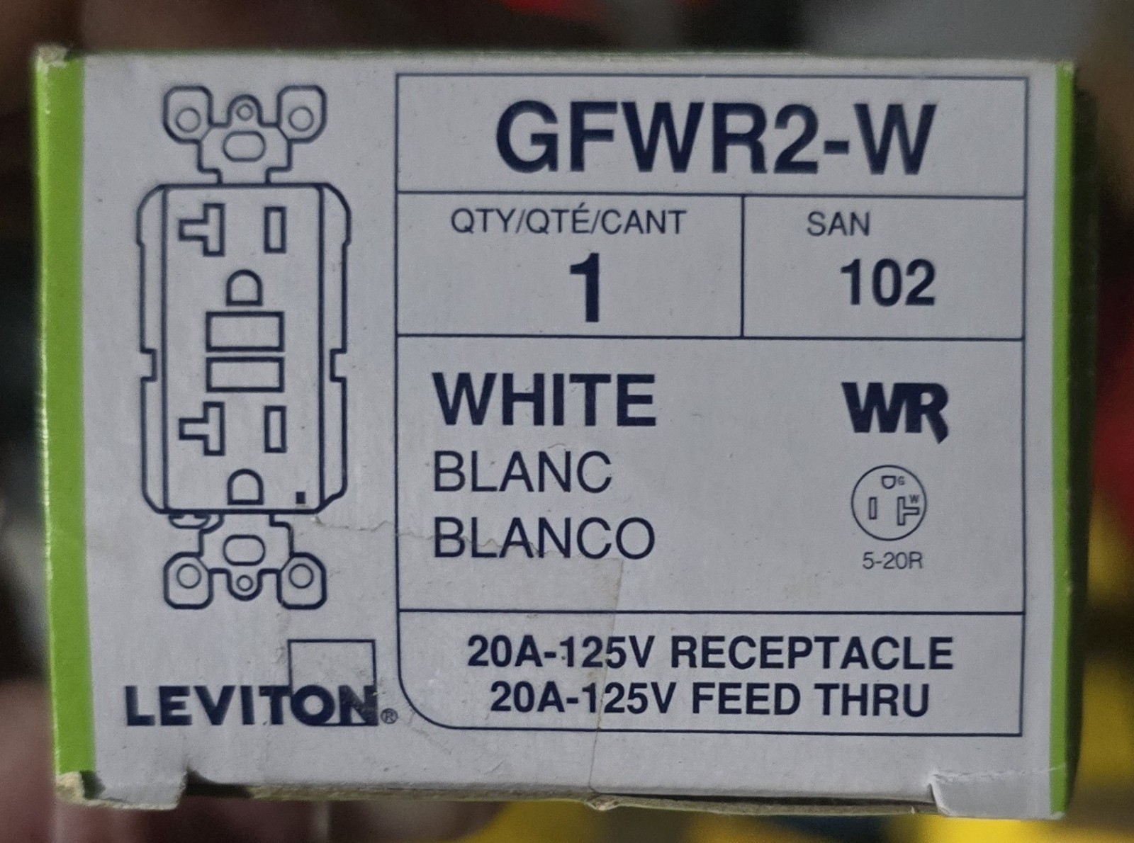 Leviton MS302-DS 30A 600V Double-Pole Single Phase AC Motor Starter 879J78 Black