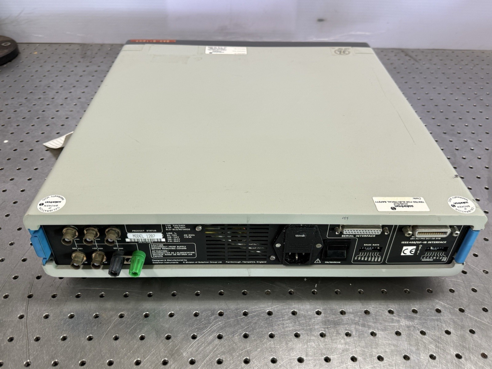 Solartron SI 1287 Electrochemical Interface Potentiostat Powers On As-Is
