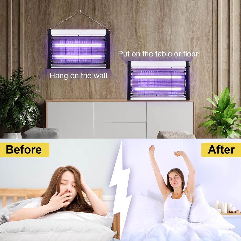 Electronic Mosquito Zapper Insect Killer Bug Zapper Pest Fly Trap Indoor/Outdoor