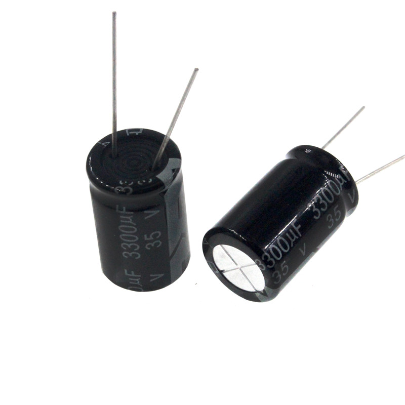 10pcs 35V 3300uF 35Volt 3300MFD 105C Aluminum Electrolytic Capacitor 16×25mm