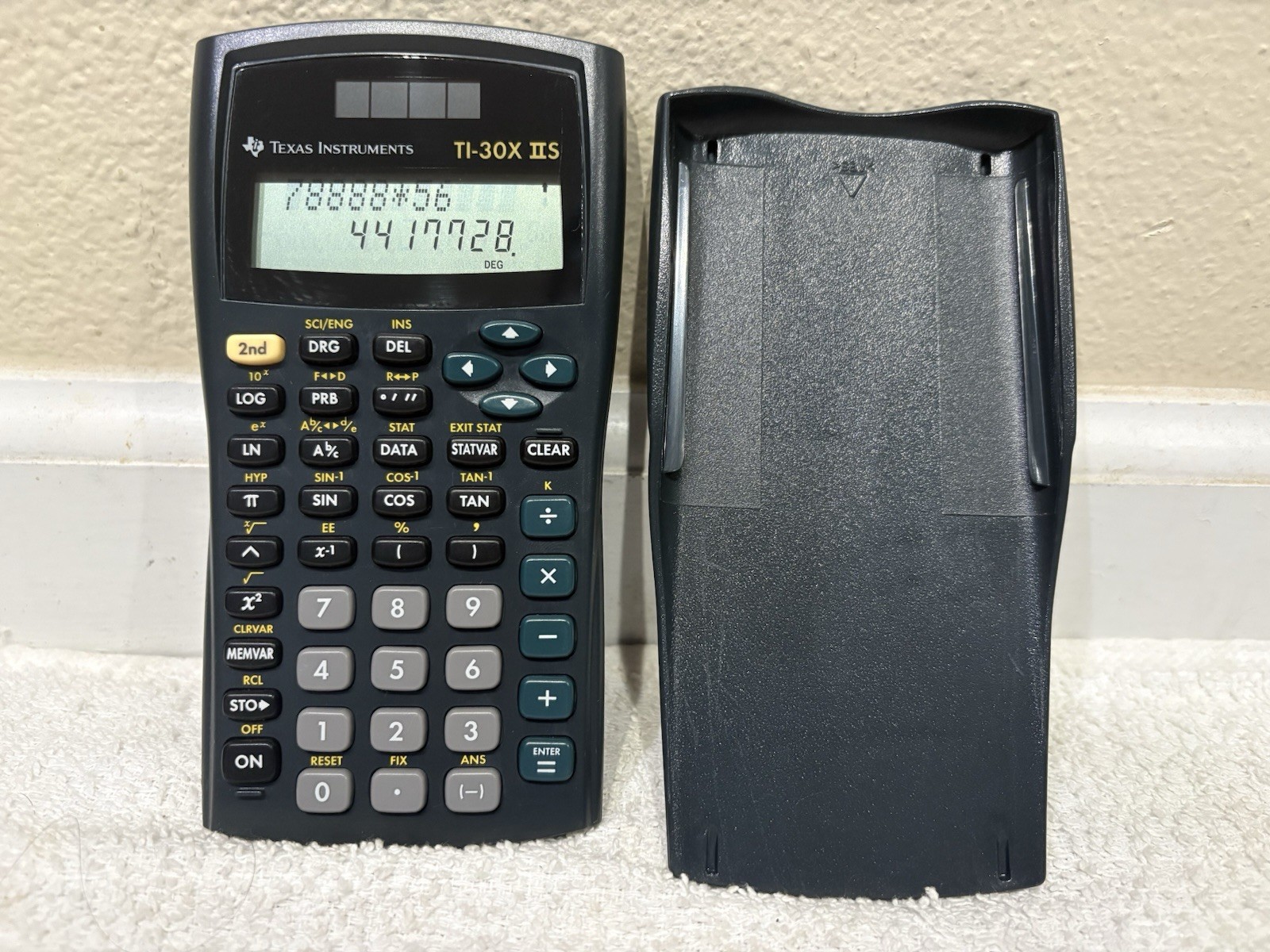 Texas Instruments TI-30X IIS Scientific Calculator, 10-Digit LCD – New Battery