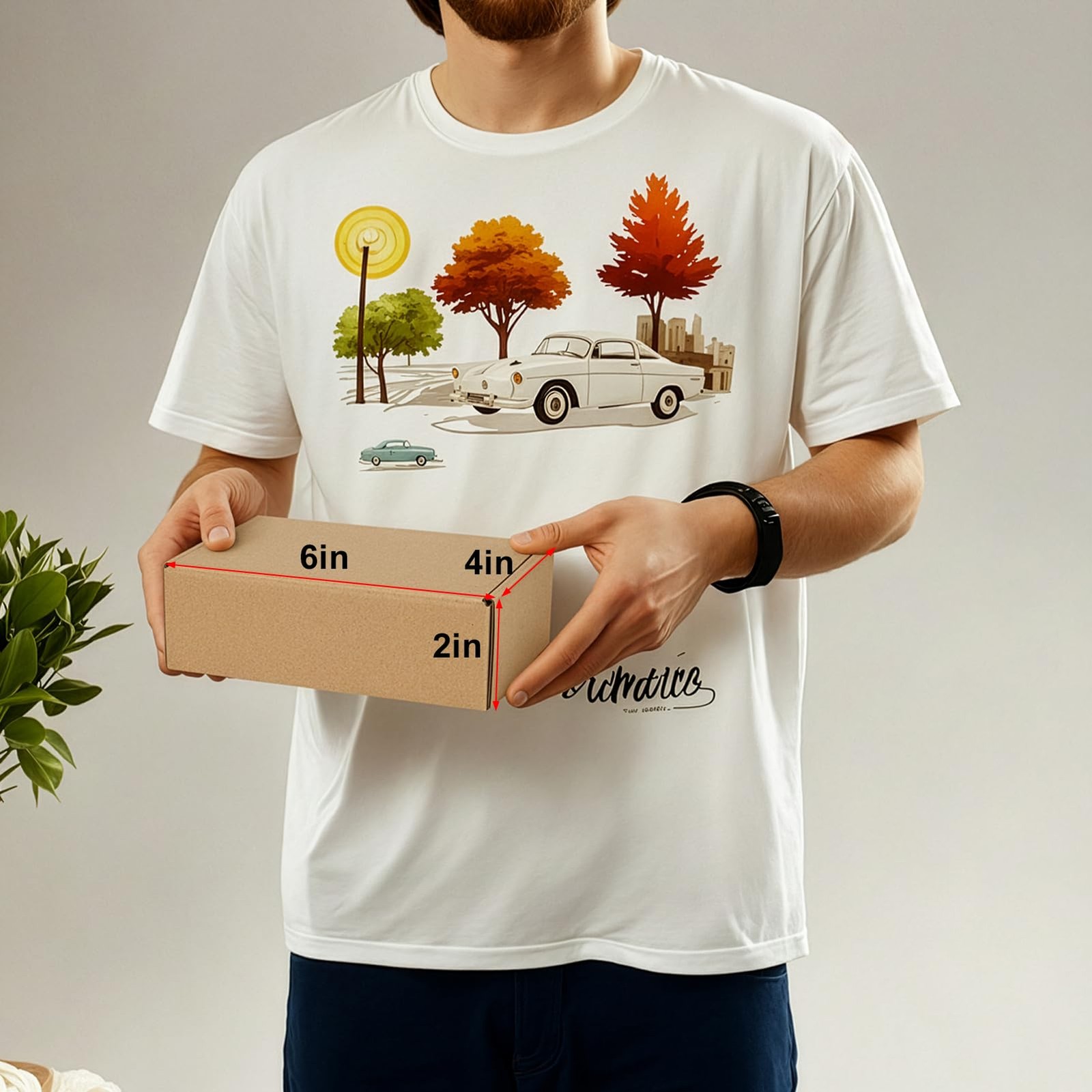 MEBRUDY 6x4x2 Inches Shipping Boxes Pack of 20, Small Corrugated Cardboard Box f