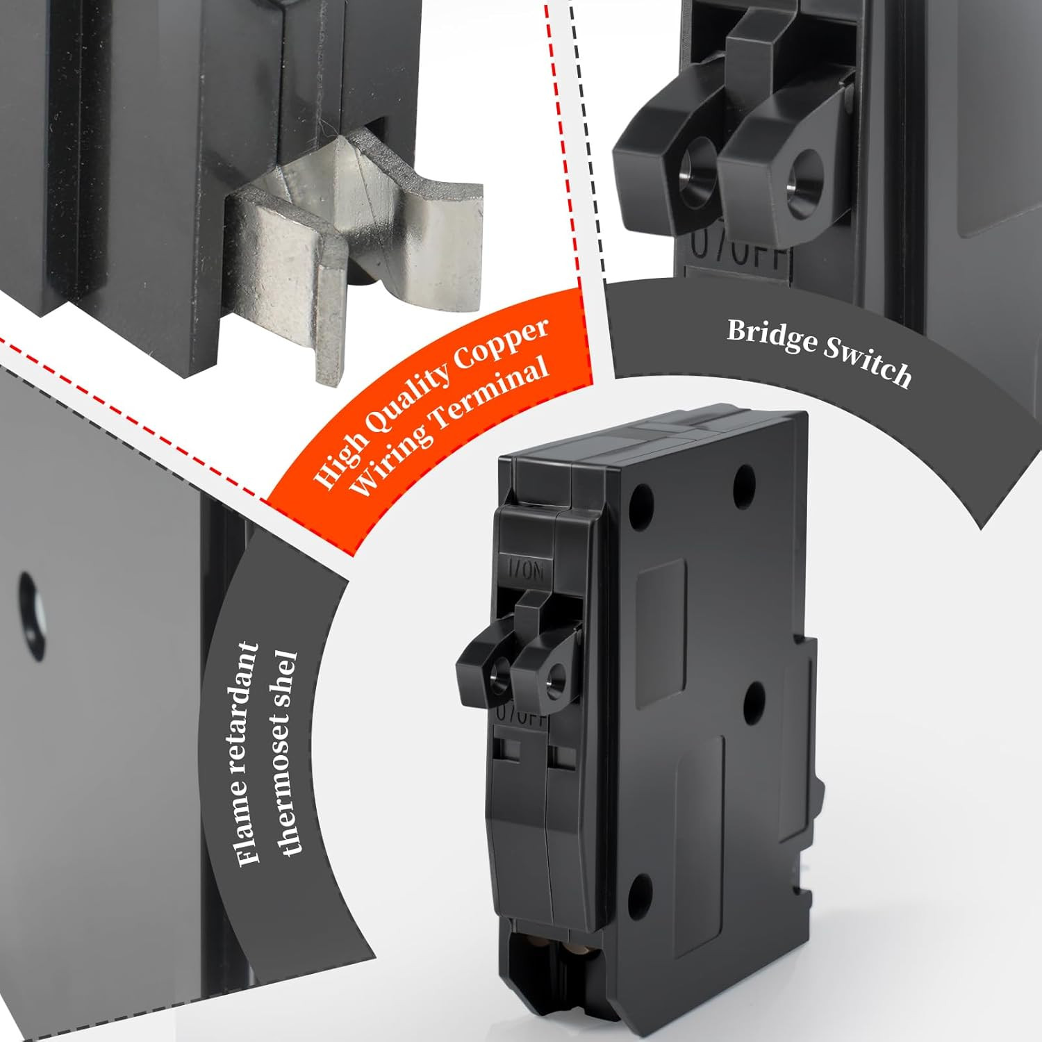QO2020C 2 X 1 Pole 20A 120 240VAC 10Ka Tandem Mini Circuit Breaker Compatible wi
