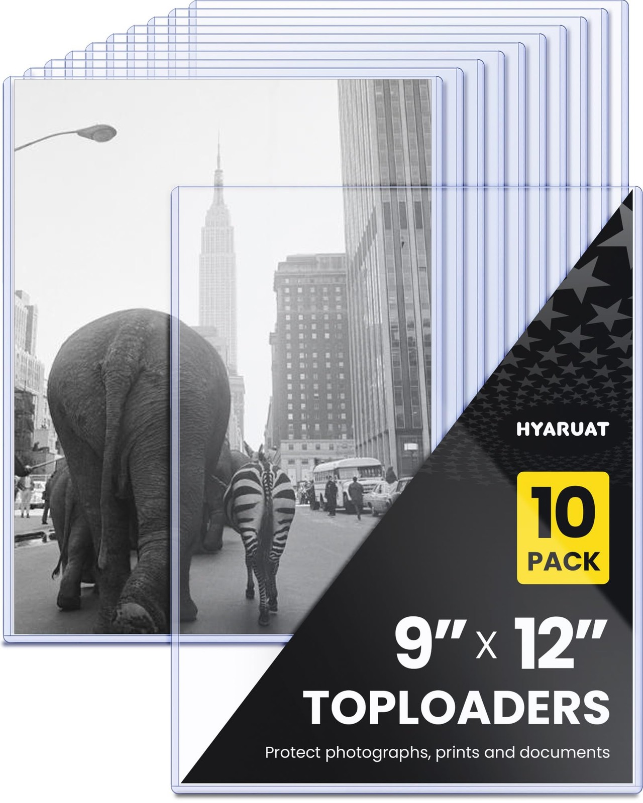 9×12 Toploader – Clear Semi-Rigid PVC Sheet Protectors, Hard Plastic Sleeves …
