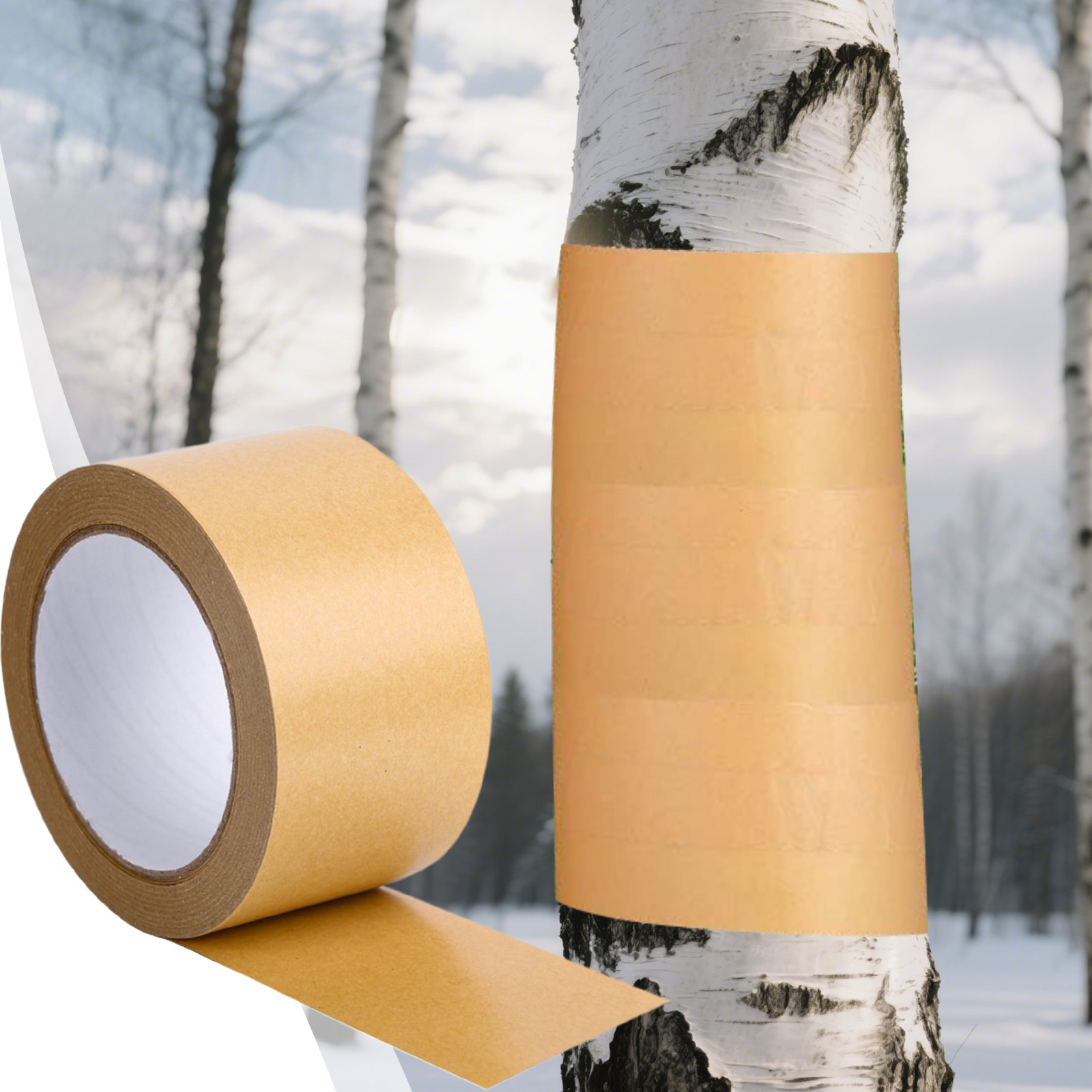 Tree Barrier Tape 164 Ft Cicada Tree Wrap Protection Tape Tree Tape Roll