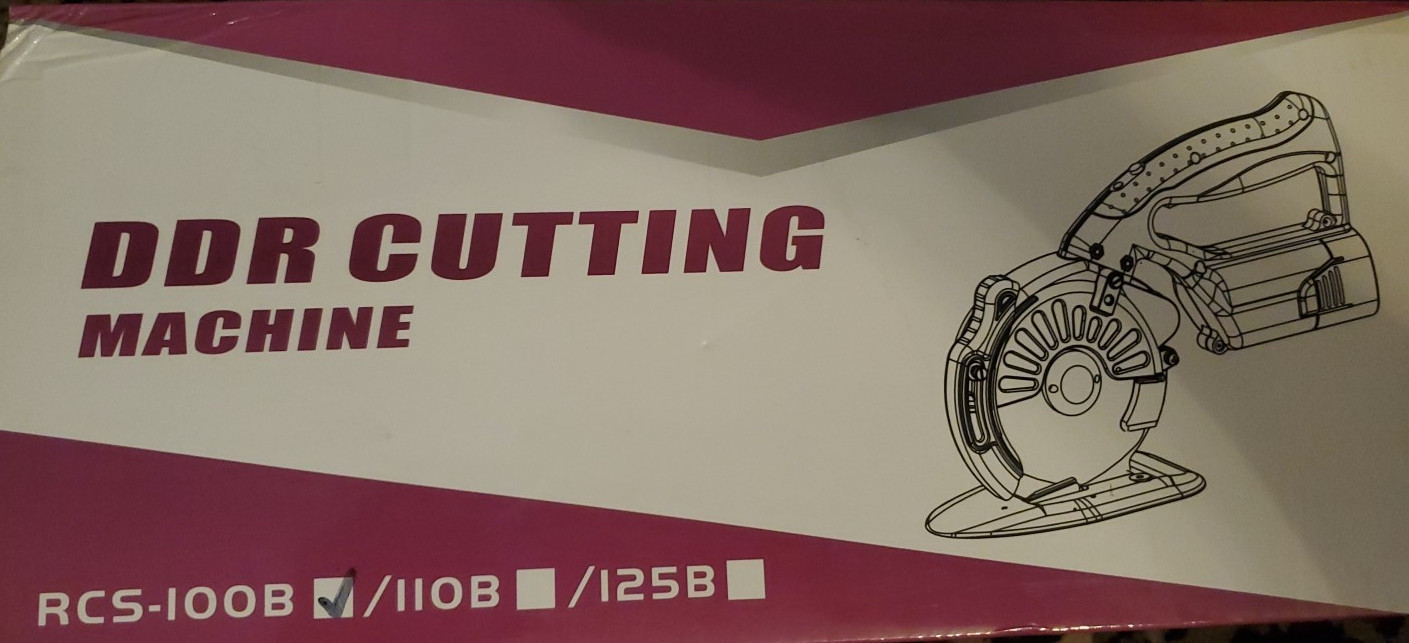 Cordless Fabric Rotary Cutter Speed Adjustable 100mm 4in Suitable Heavy-Duty