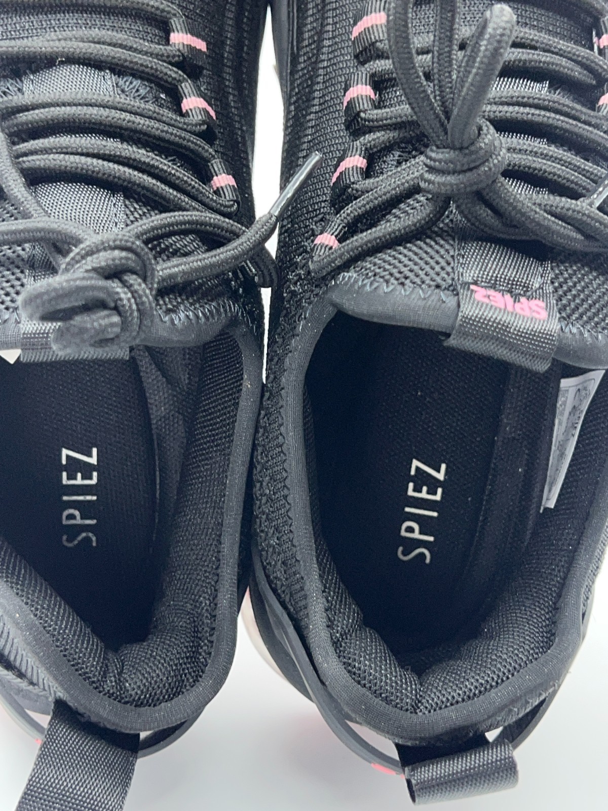 SPIEZ Women’s 8 Composite Toe Safety Shoes Black Pink Work Sneakers