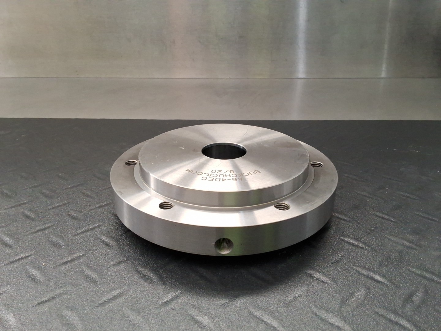 Buck Chuck 6″ Adapter Plate 4° Taper A6-4DEG for Hardinge 4 Degree Taper Lathe