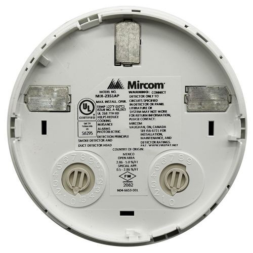Mircom MIX-2351AP Intelligent Photoelectric Smoke Detector (White) MIX2351AP