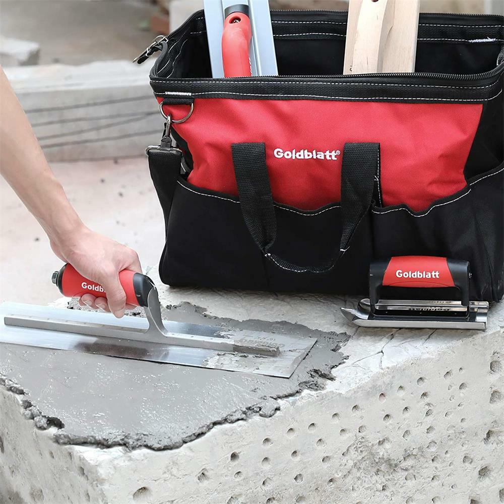 Goldblatt 8PCS Masonry Hand Concrete And Cement Tools Set w/16 inch Tool Bag NEW