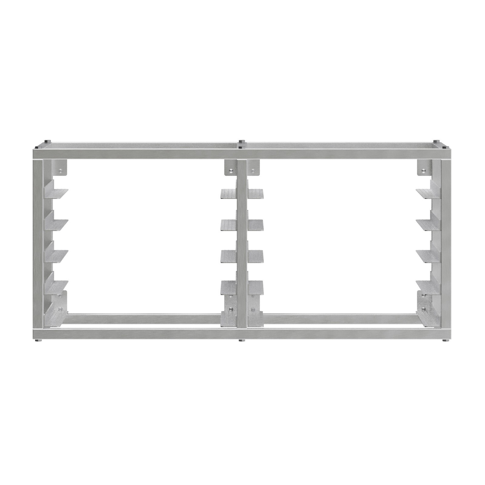 10 Tier Wall Mounted Half Size Sheet / Bun Pan Rack. 40 in. x 13 in. x 18 in.