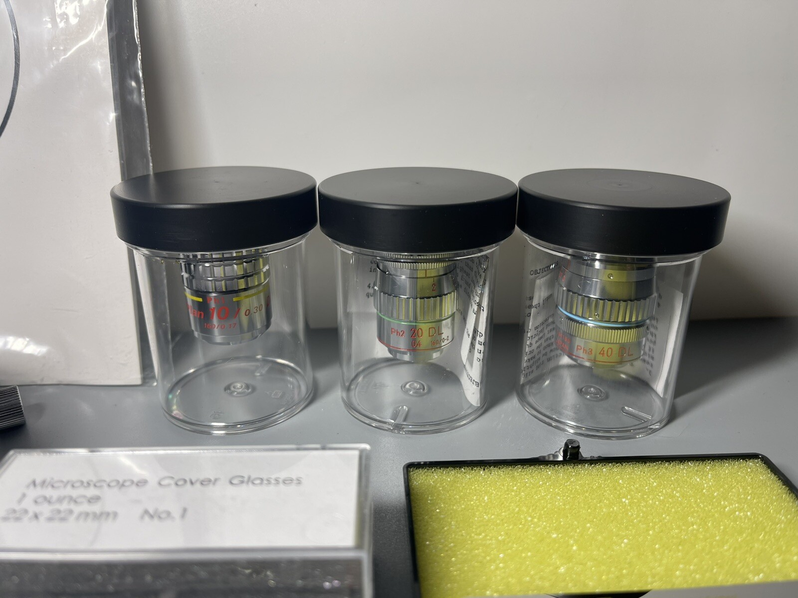 Nikon Phase Contrast + Objectives 10x 20x 40x HMC