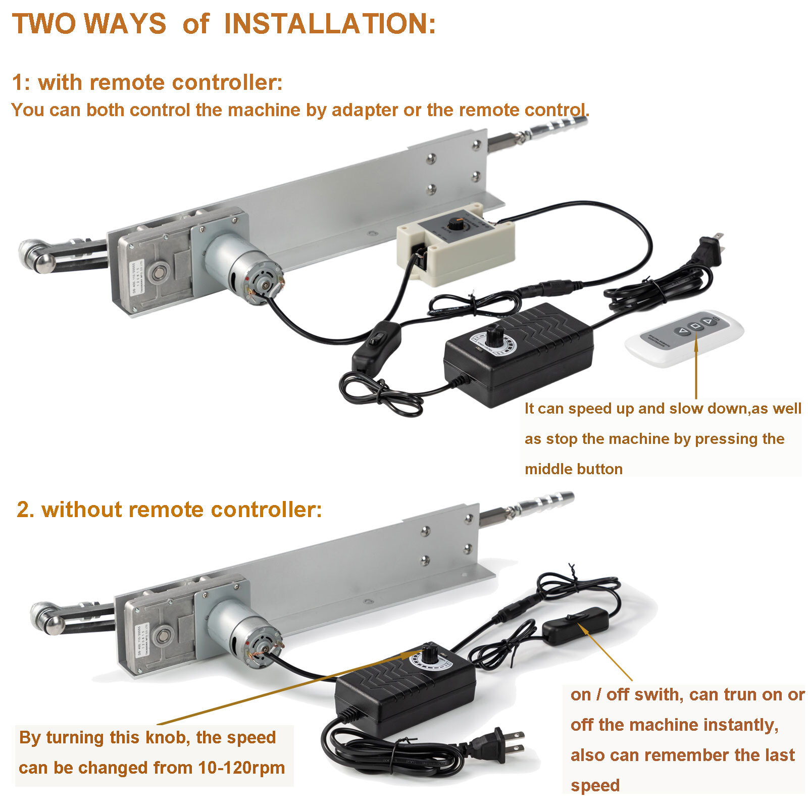 High Torque 30lbs Cycle Reciprocating Linear Actuator Motor 24V 160RPM 150mm