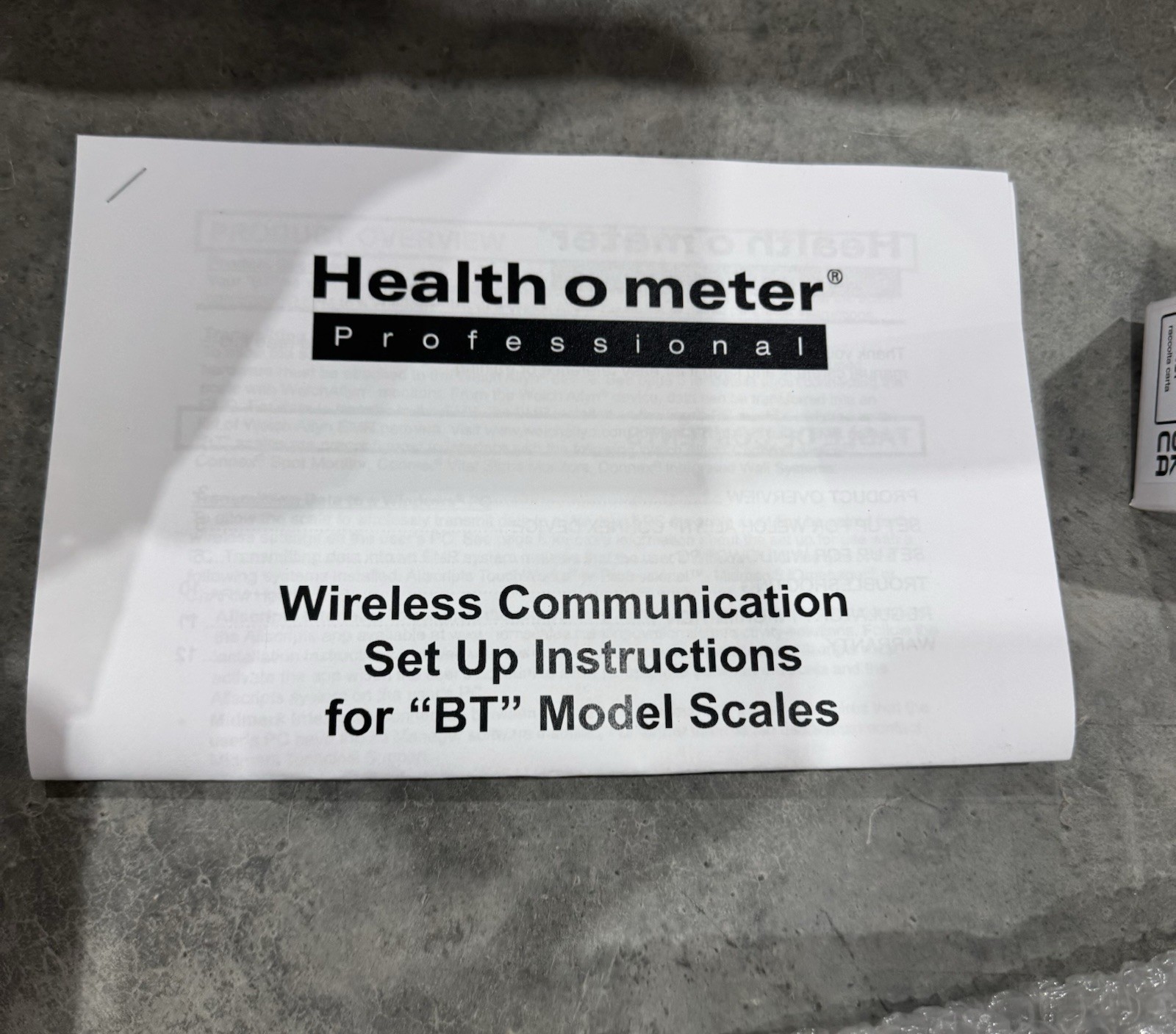 Health O Meter 1100KG-BT Digital Platform Scale NEW! BOX 1 of 2! FREE SHIPPING!