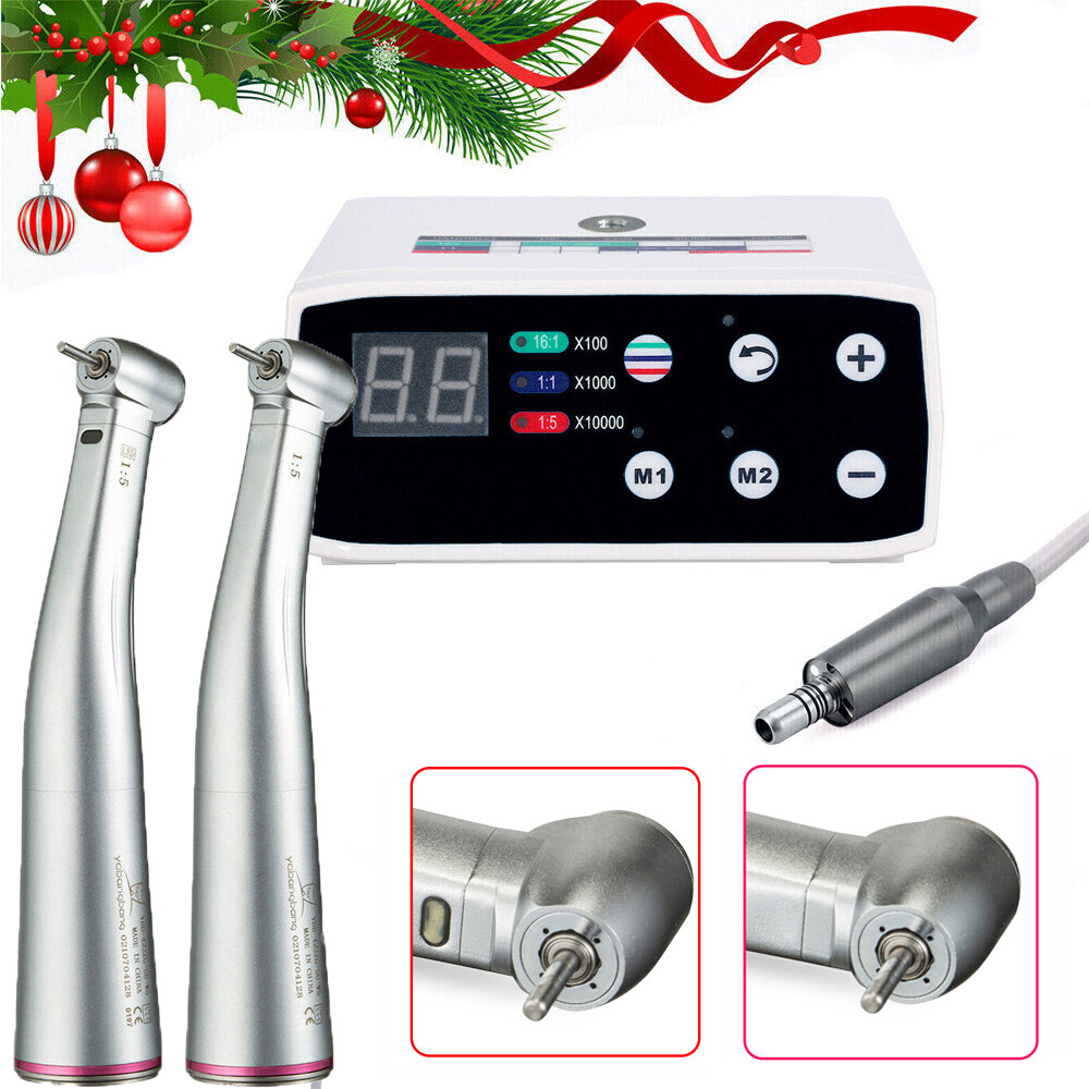NSK Style Dental LED Brushless Electric Micro Motor/ 1:5 Increasing Handpiece US