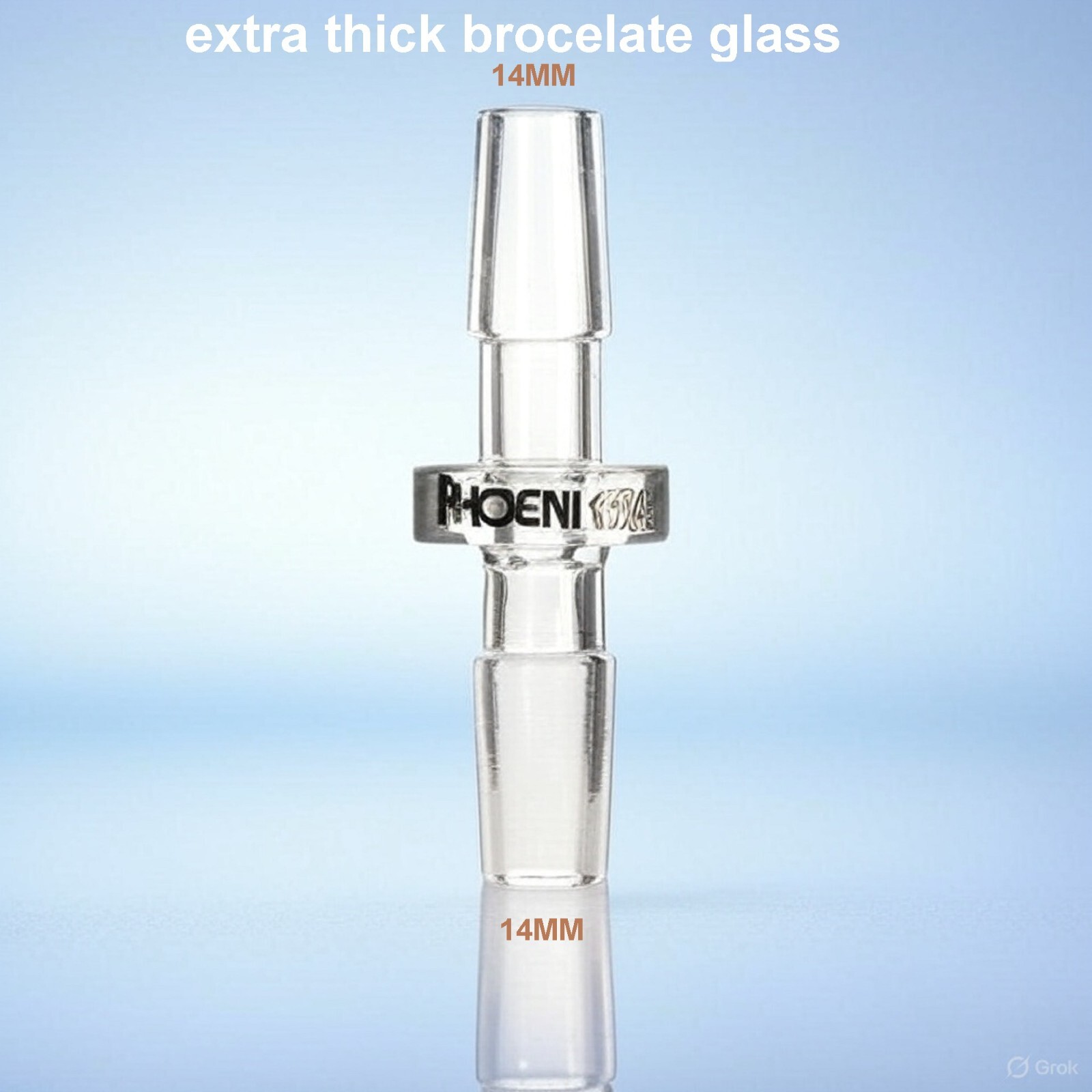 Phoenix ⭐14mm male To 14mm Male Glass Adapter Connector EXTRA EXTRA THICK 2025🎆